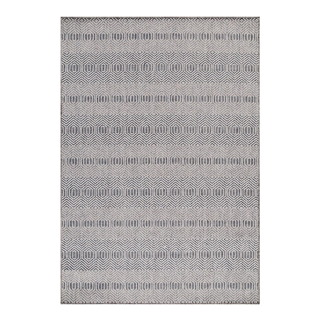 Tapis design en polypropylène gris 140x200