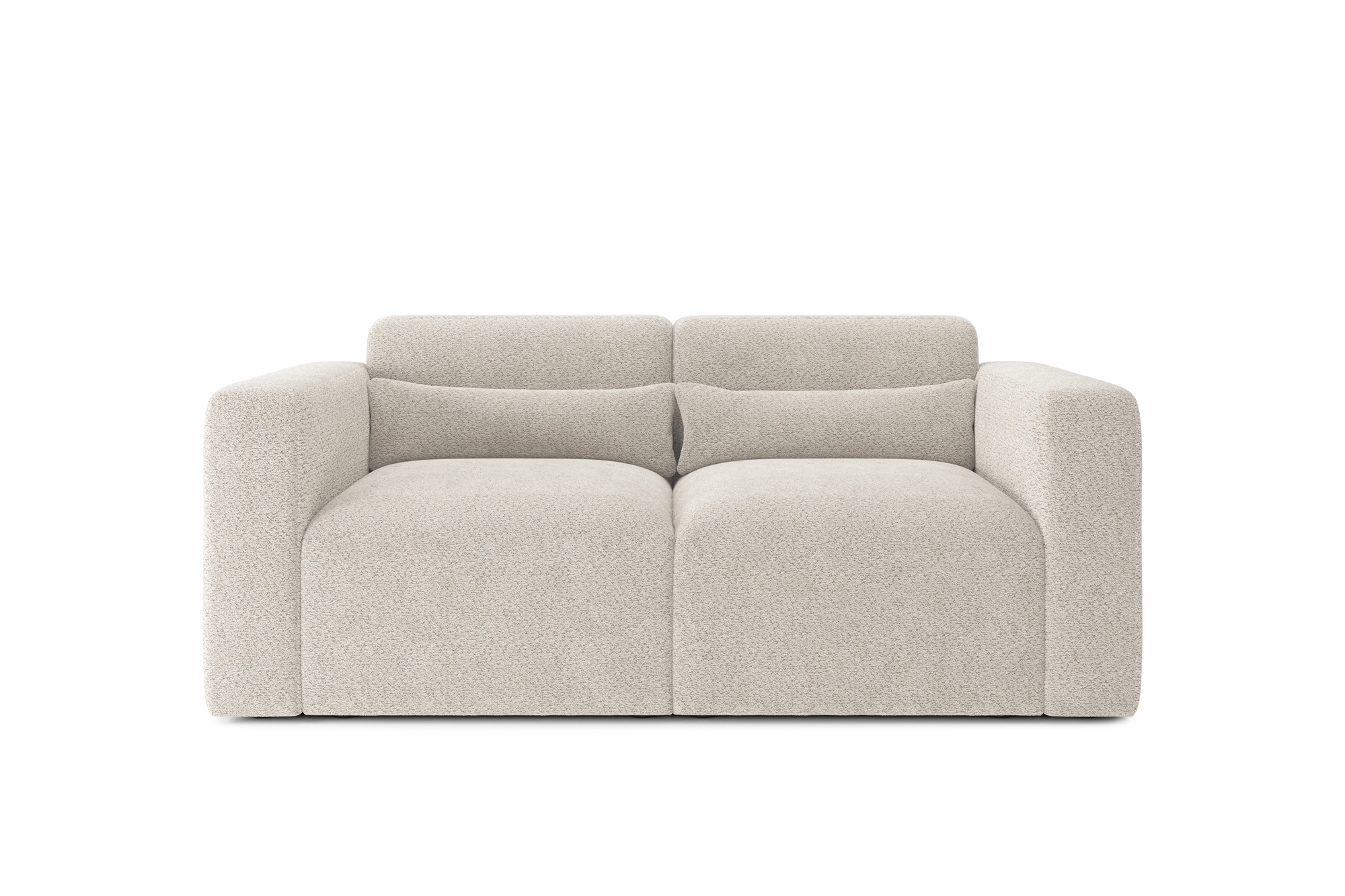 Canapé droit 2 places Tissu Design Confort