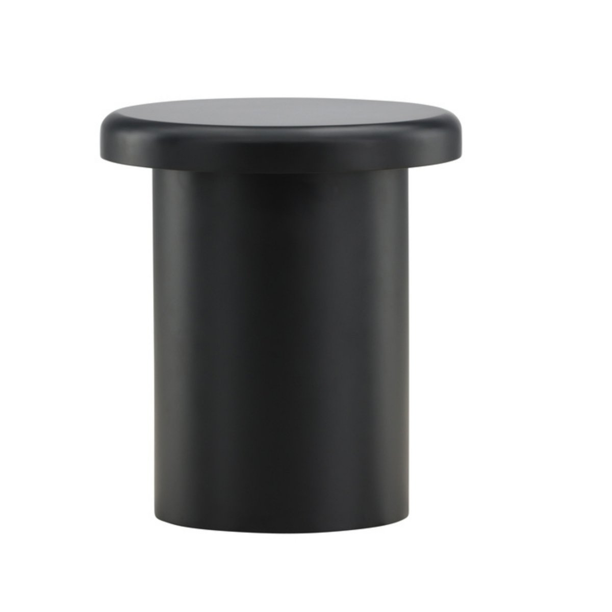 table d'appoint ronde minimaliste en bois noir