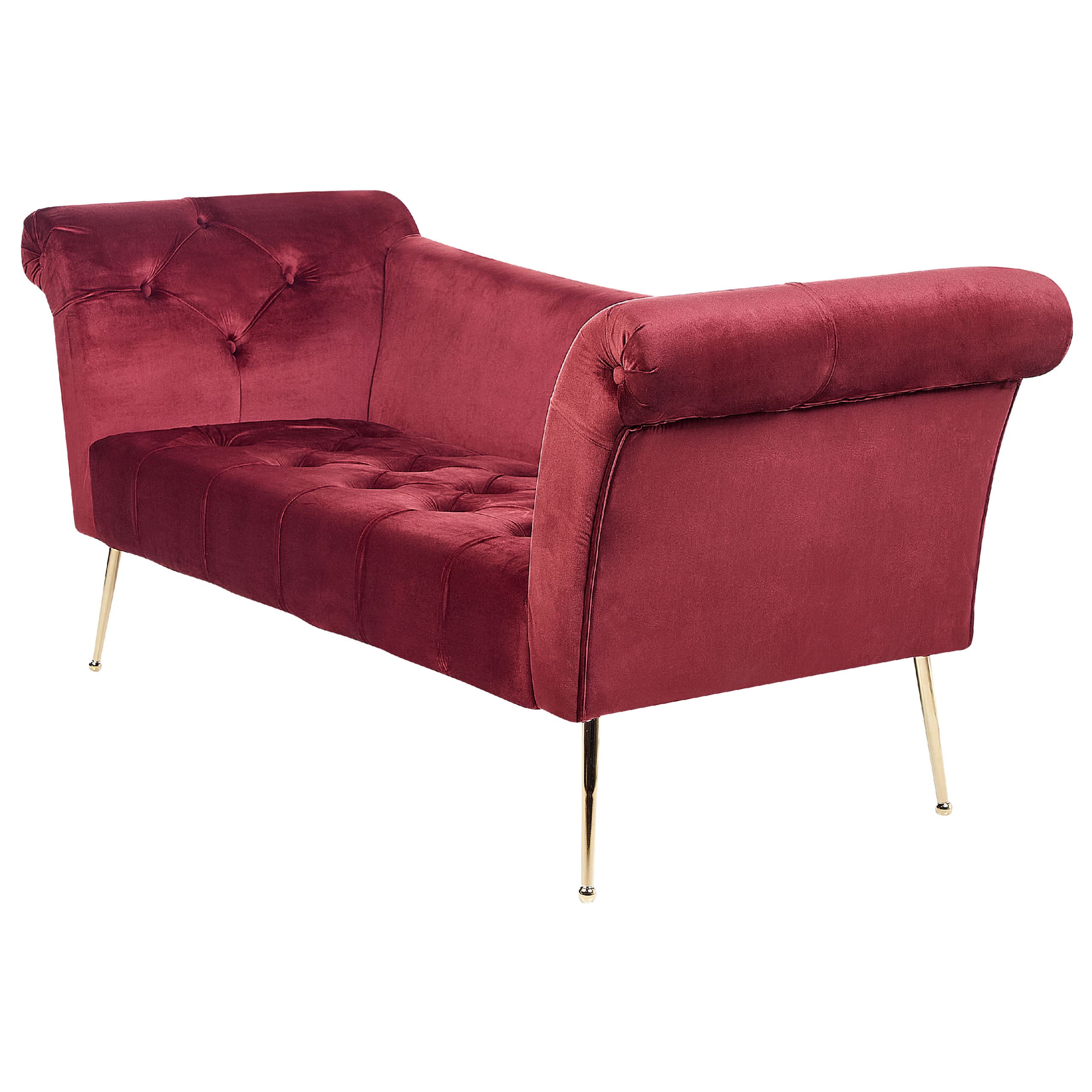 nantilly - Canapé velours Rouge - Vue supplémentaire 2