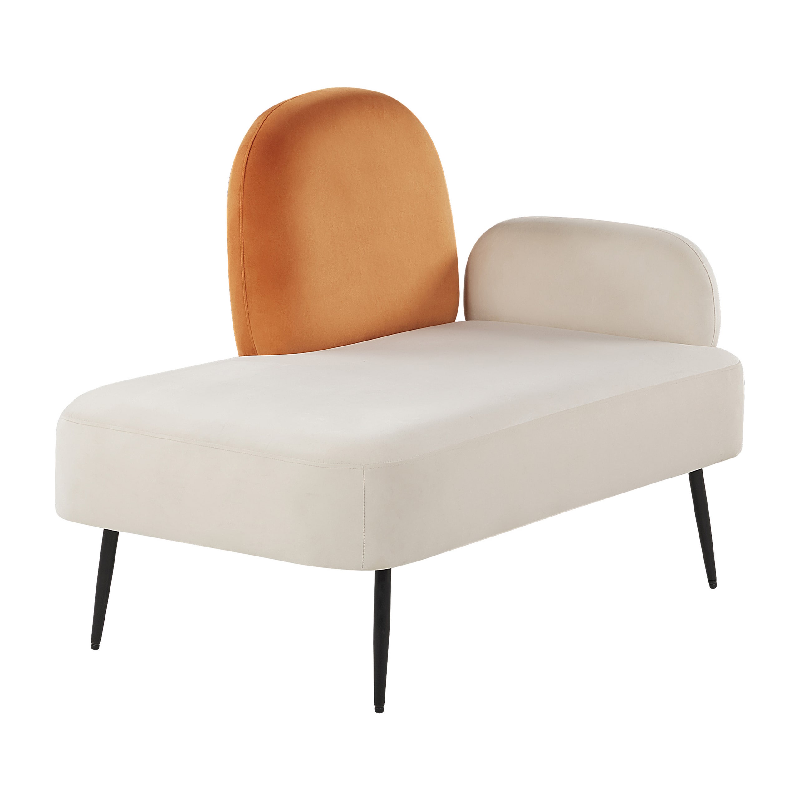 arcey - Canapé velours Orange - Vue supplémentaire 2