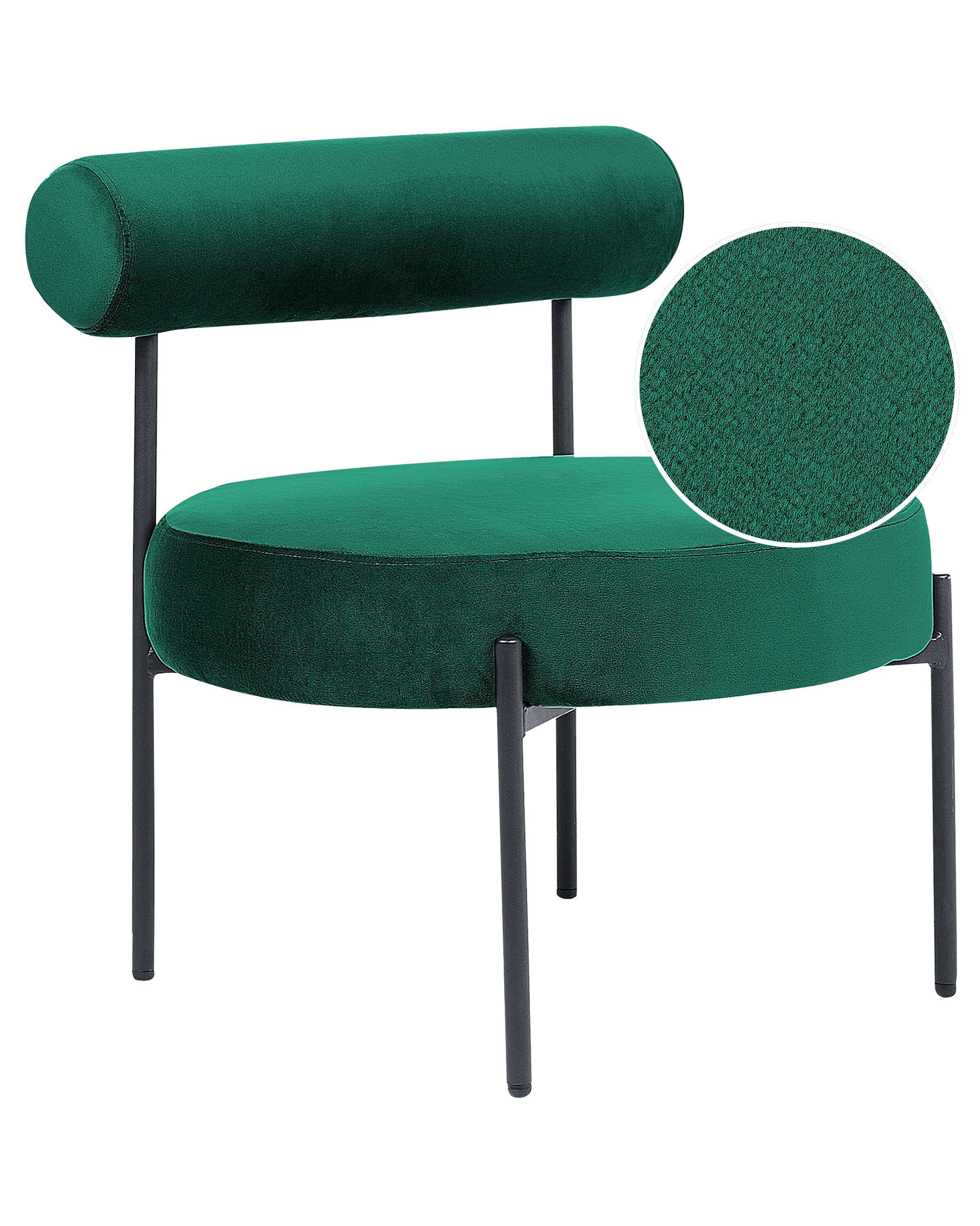 Fauteuil Velours Vert émeraude