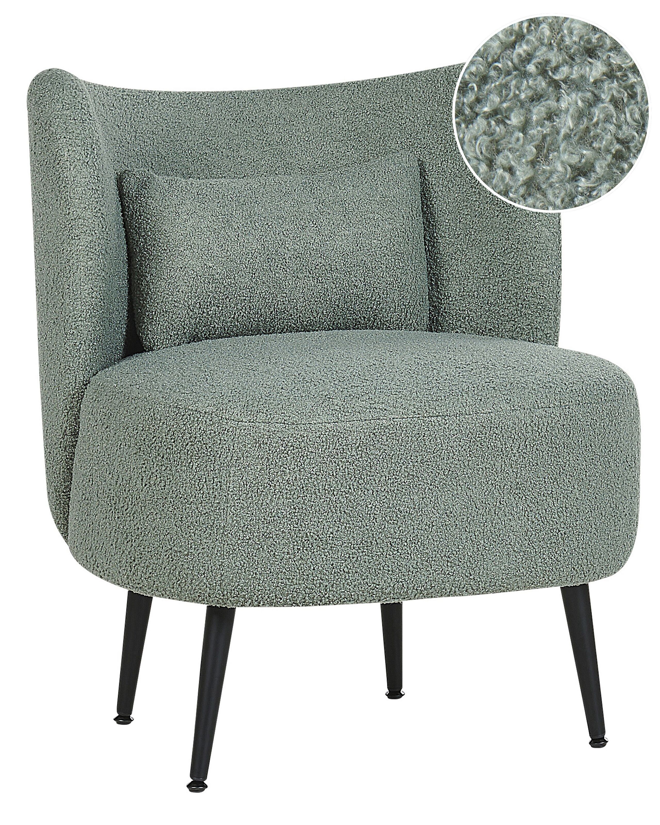 Fauteuil Bouclé Vert clair