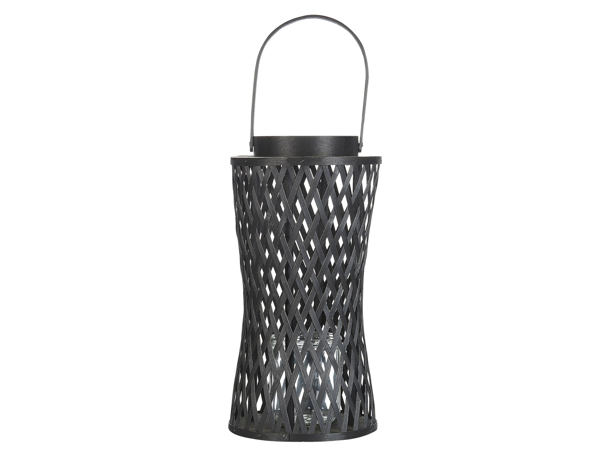 lanterne en bambou noir 38 cm