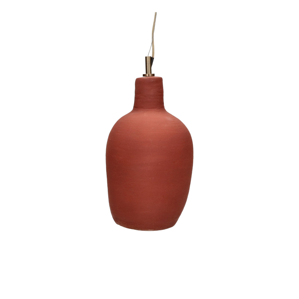 Suspension ronde en argile ø18cm – Terracotta