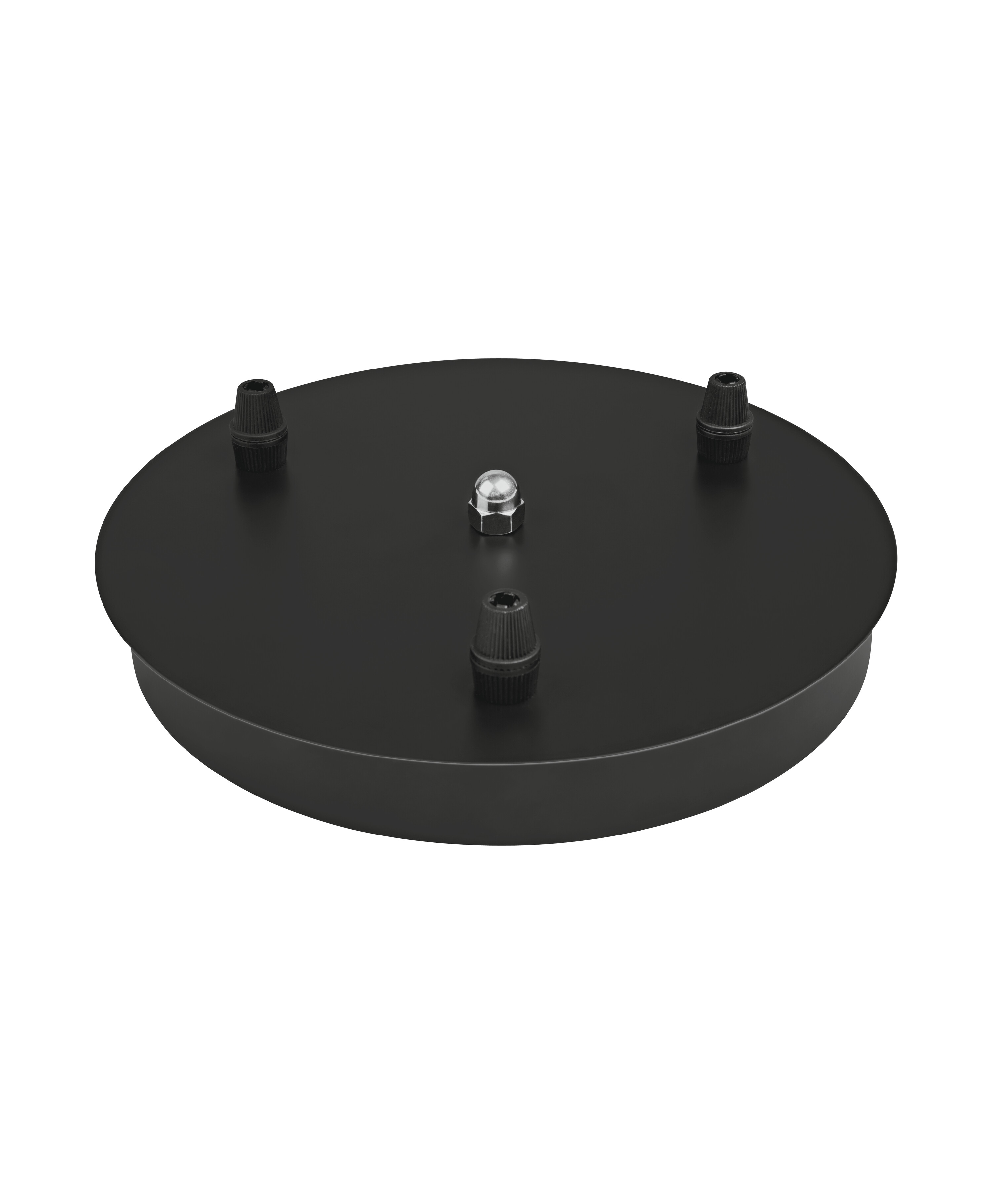 Plafonnier d’intérieur en aluminium noir, 2,5cm