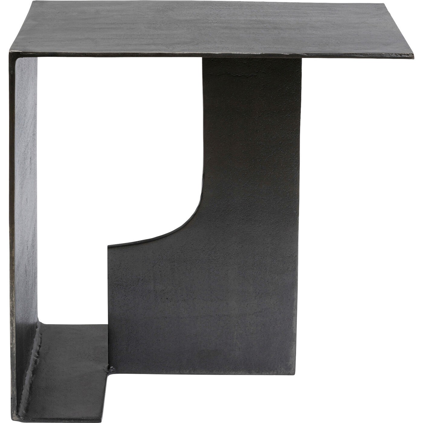Table d’appoint en aluminium gris anthracite