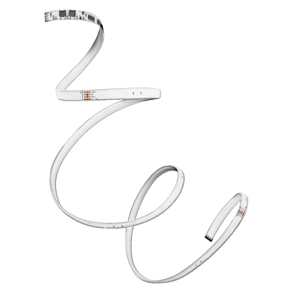 Ruban LED audio en PVC blanc, 3m