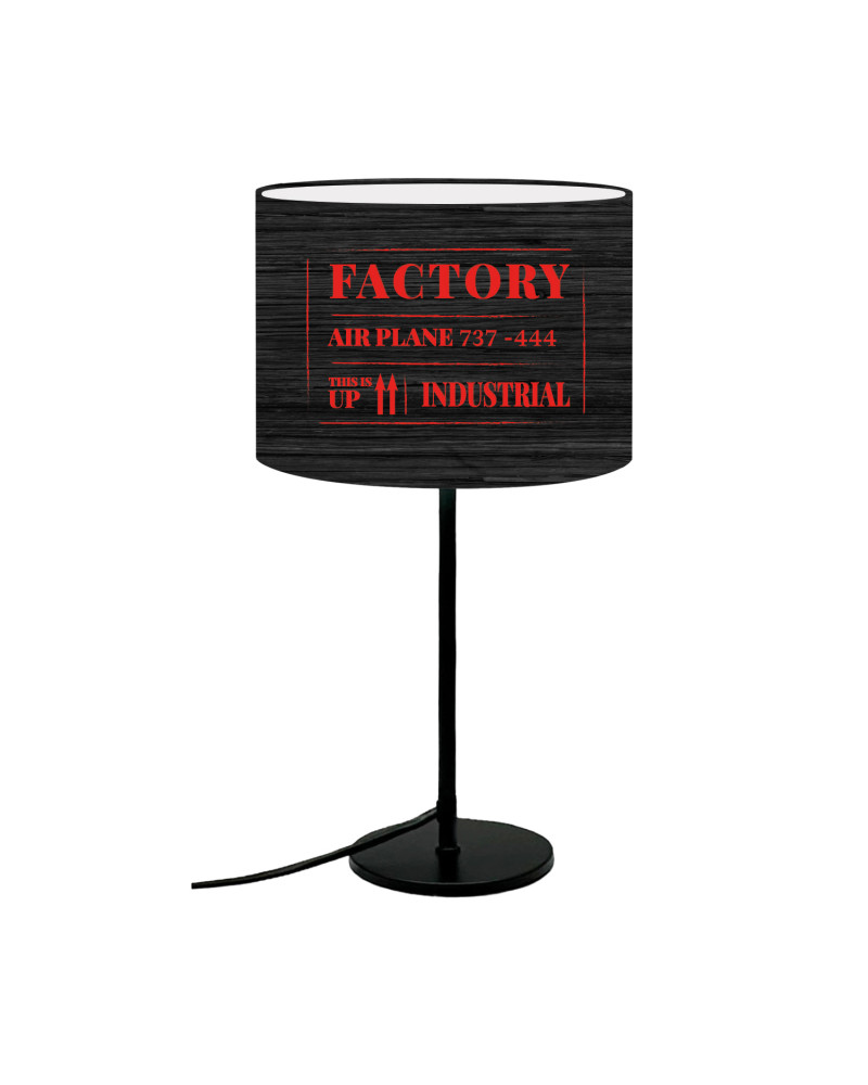 lampe de chevet factory rouge d: 20 x h: 42