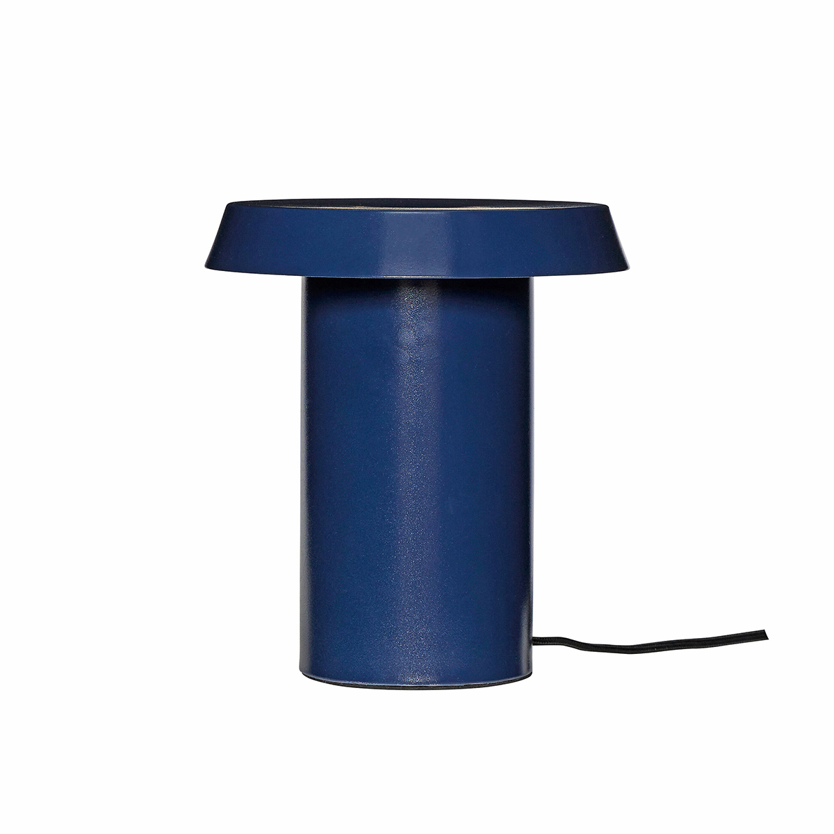 lampe de table en métal bleu foncé