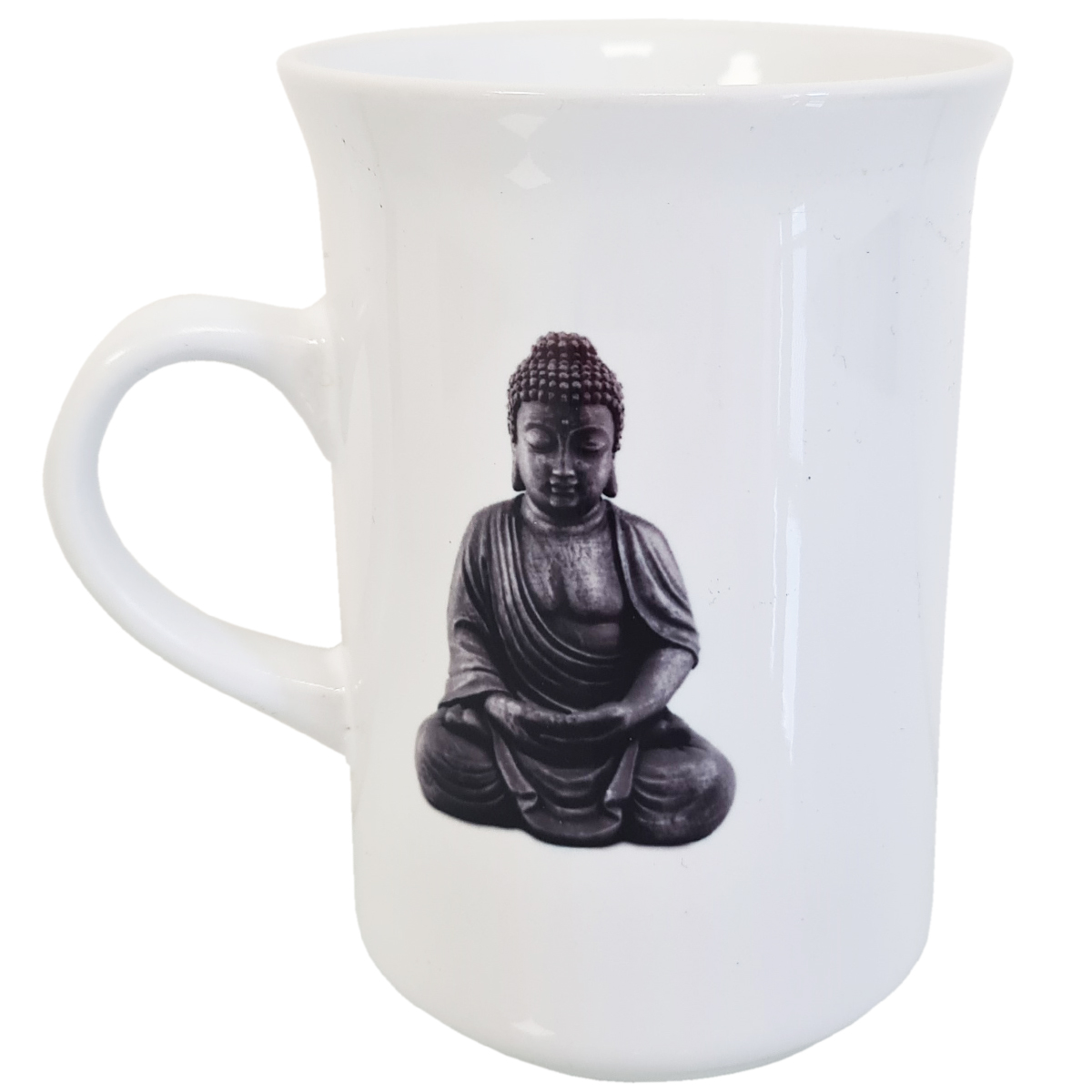tasse pour le thé en céramique blanche bouddha