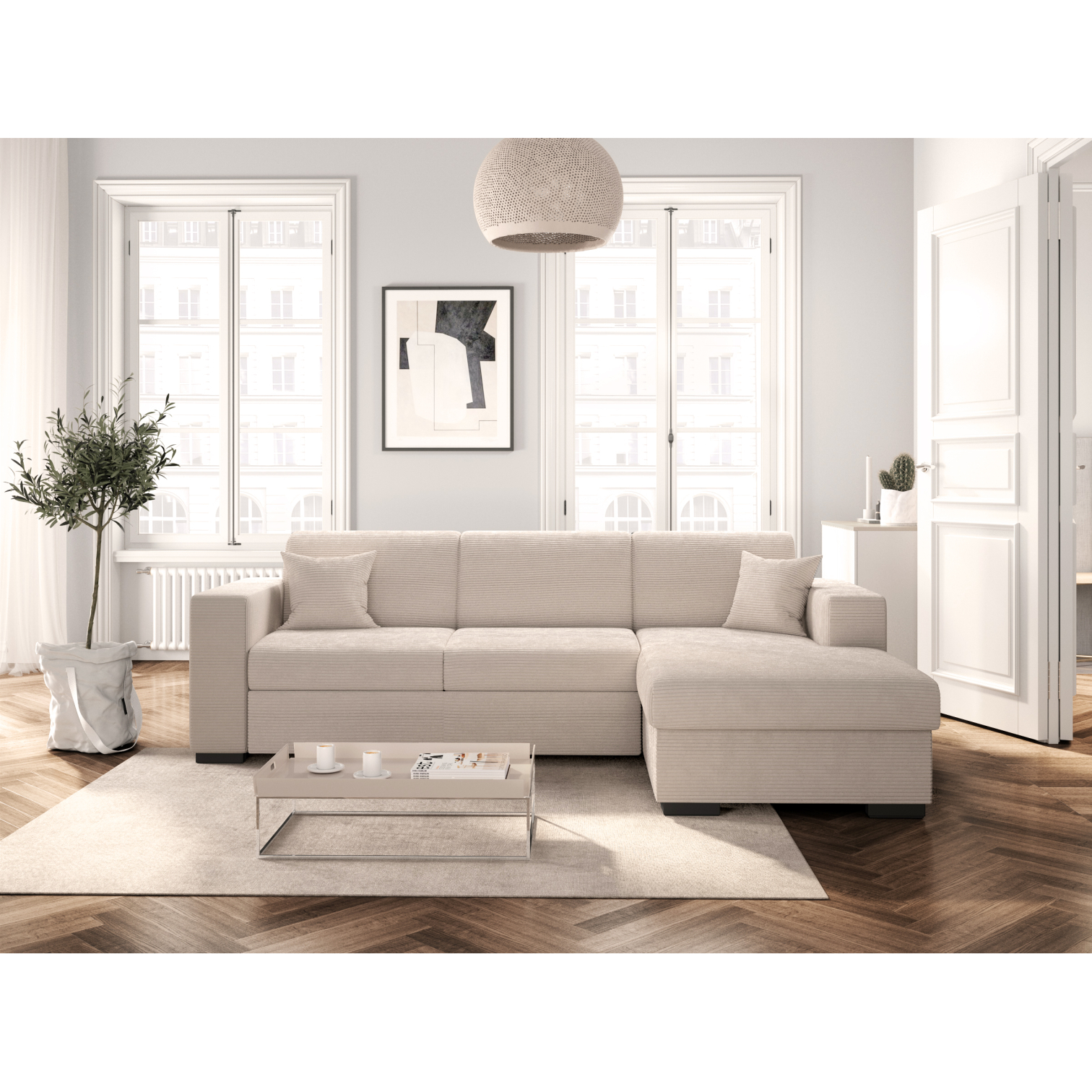 caribi - Canapé convertible Beige - Vue supplémentaire 2