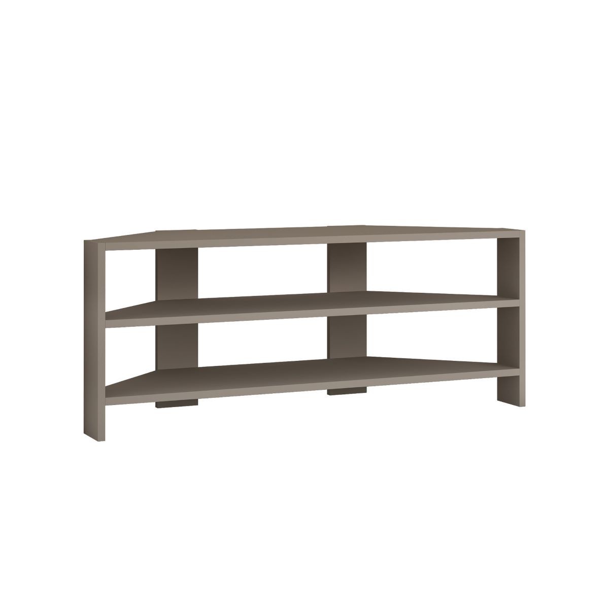 Meuble tv 2 étagères 114cm moka