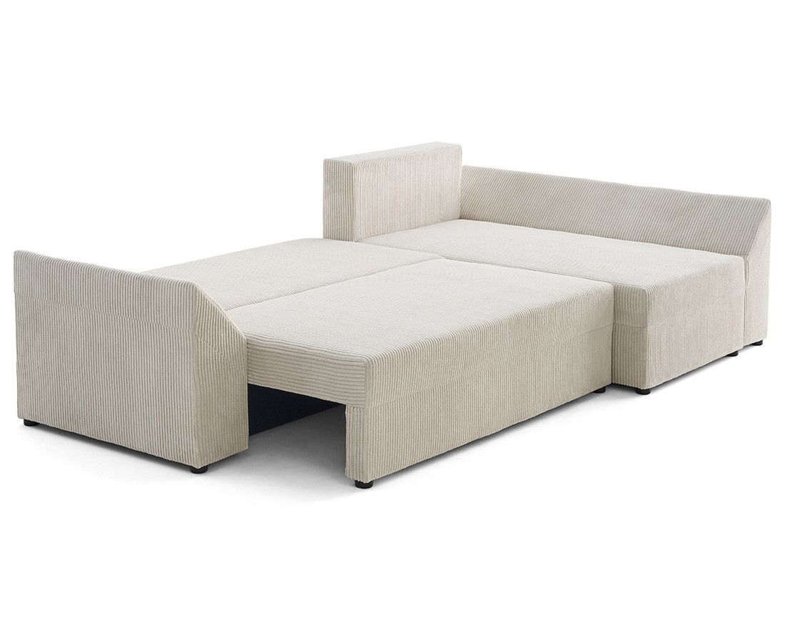 mike - Canapé velours côtelé Beige - Vue supplémentaire 2