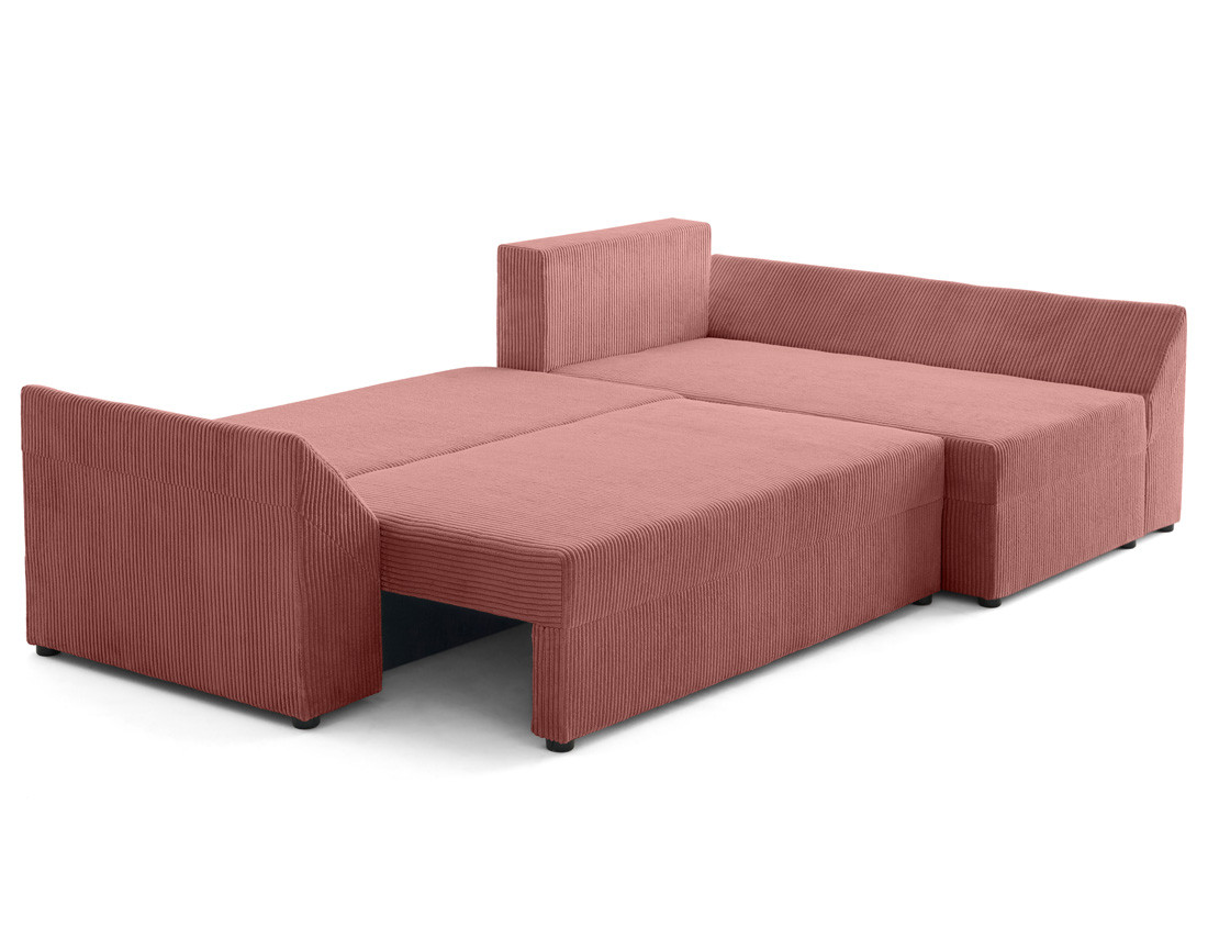 mike - Canapé velours côtelé Rose - Vue supplémentaire 2