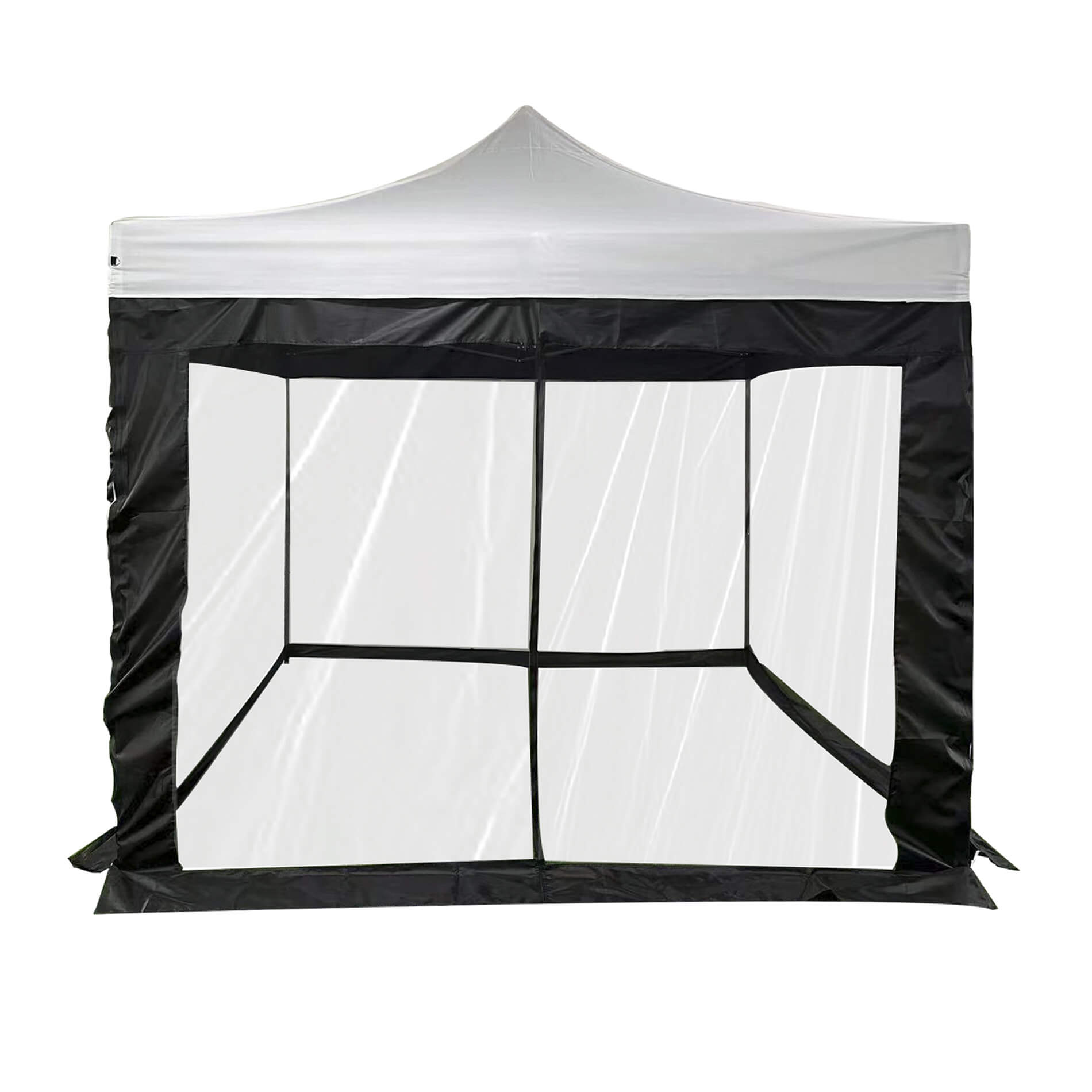 Moustiquaire noire en polyester pour gazebo 3x3