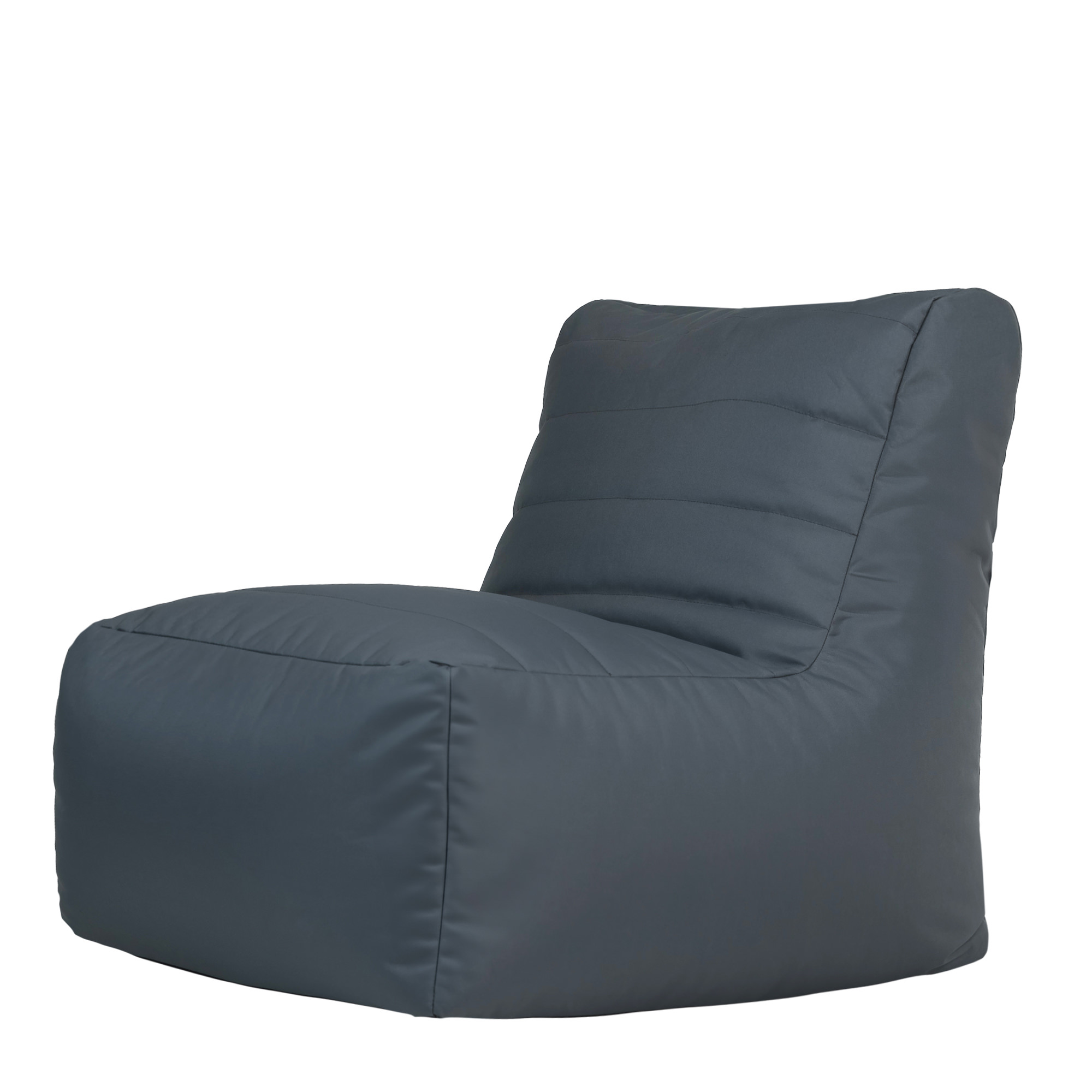 Pouf fauteuil de jardin modulaire d'extérieur gris anthracite