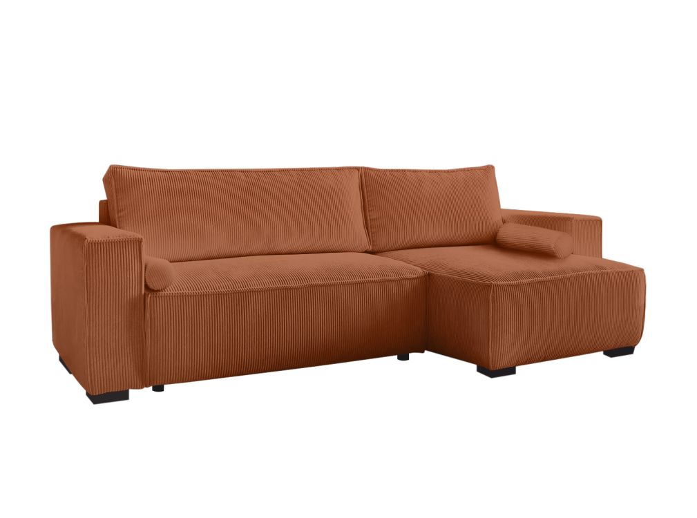 Canapé d'angle 3 places Velours Design Confort Promotion