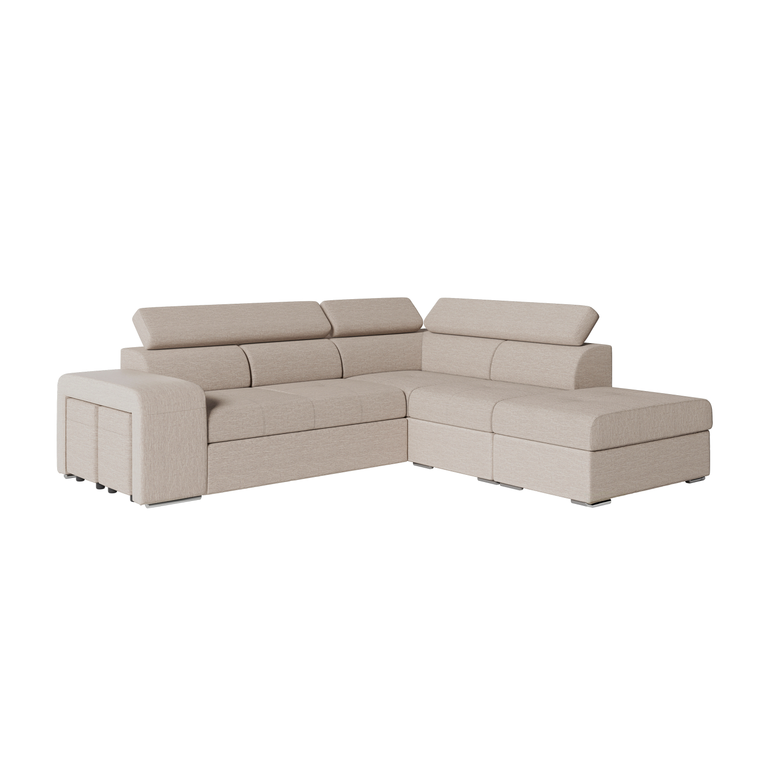 sonia - Canapé relax convertible Beige - Vue supplémentaire 1