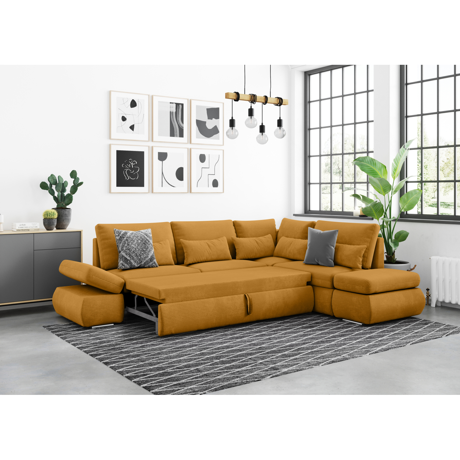 sebastian - Canapé convertible Jaune - Vue supplémentaire 2