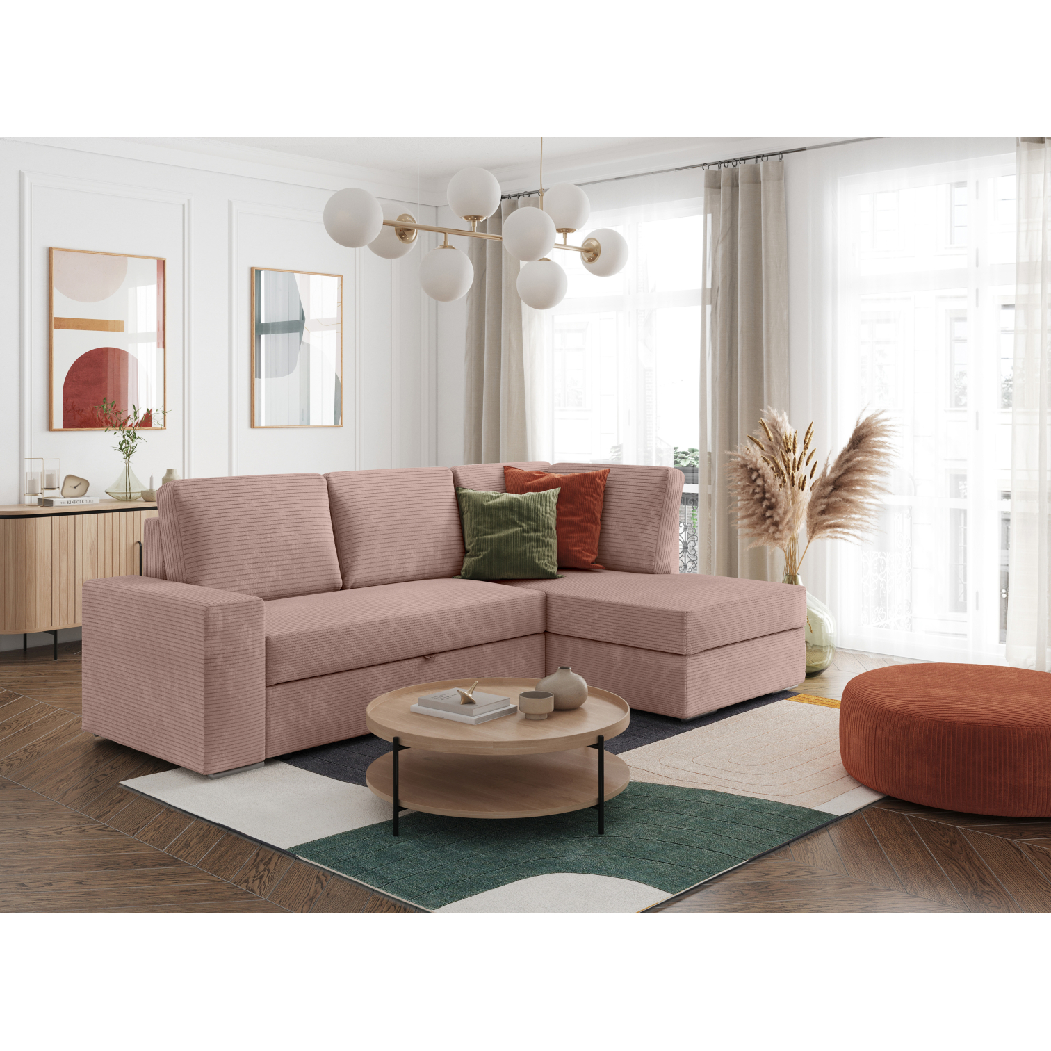 artemis - Canapé convertible Rose - Vue supplémentaire 2