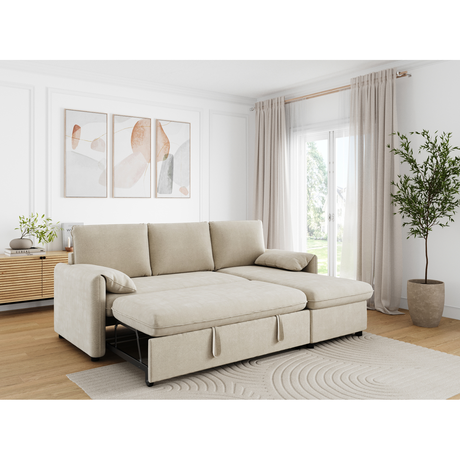 martin - Canapé convertible Beige - Vue supplémentaire 2