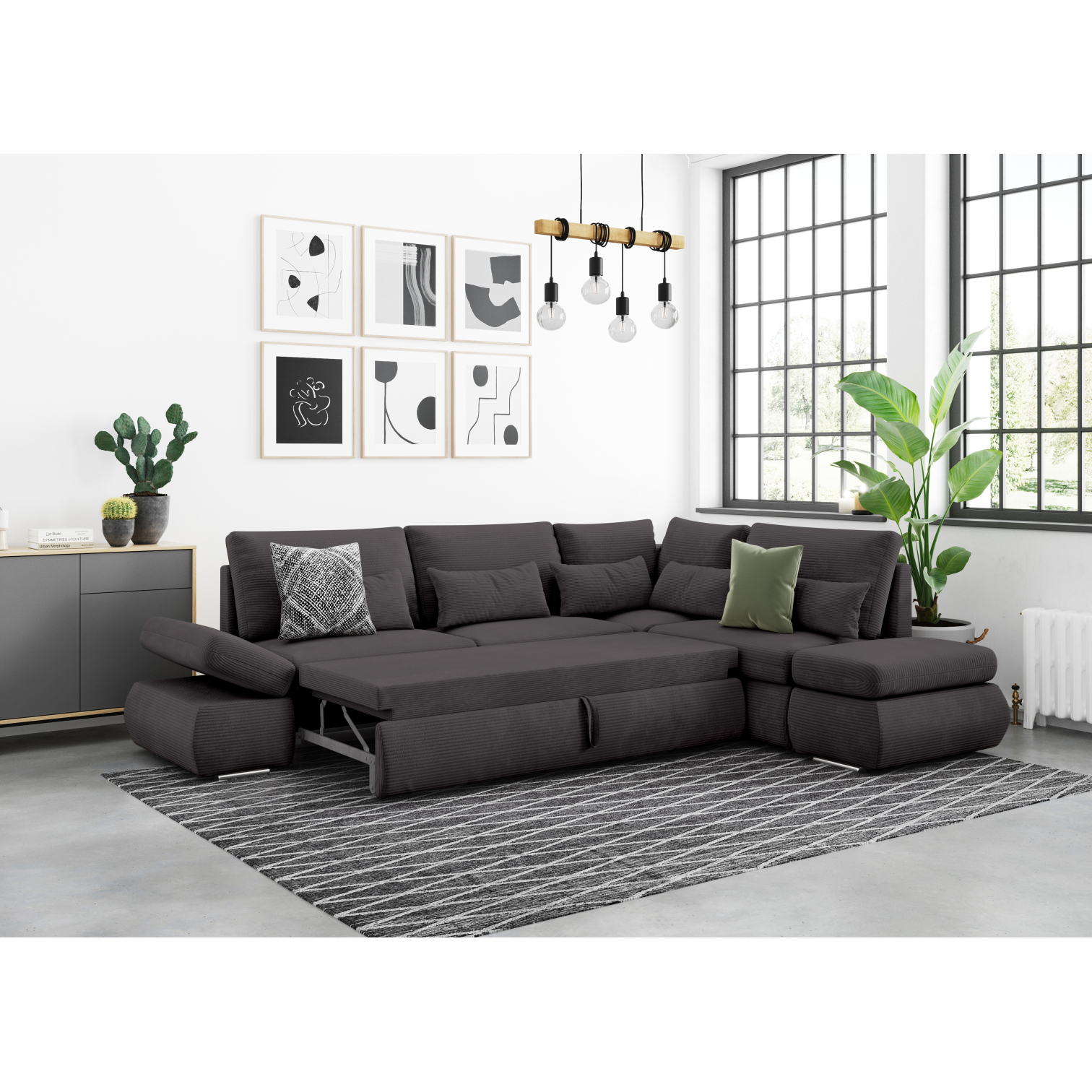 sebastian - Canapé convertible Gris - Vue supplémentaire 2