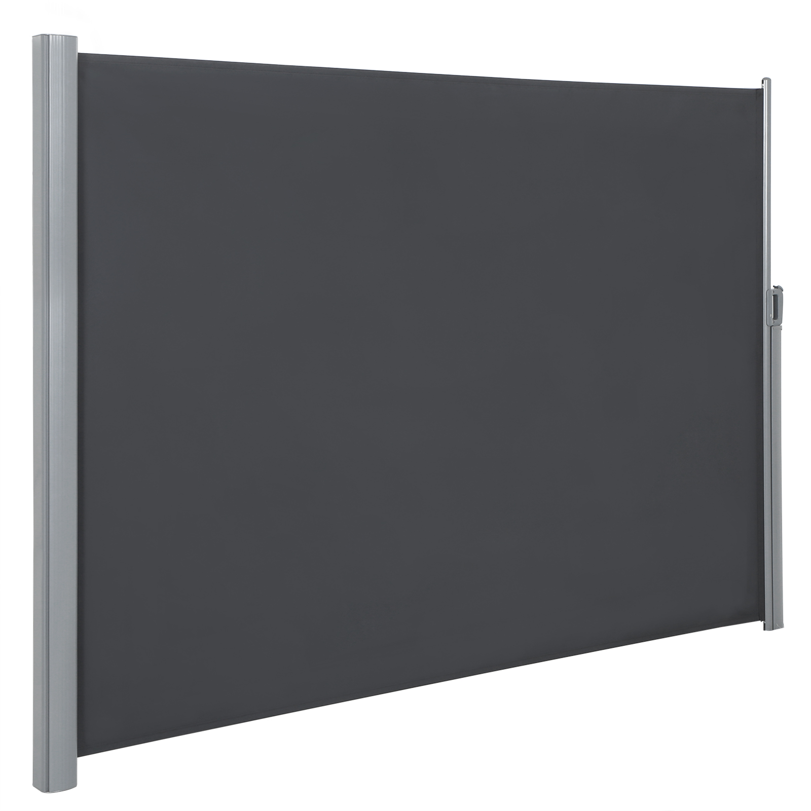 store latéral aluminium rétractable 180 x 400 cm gris anthracite