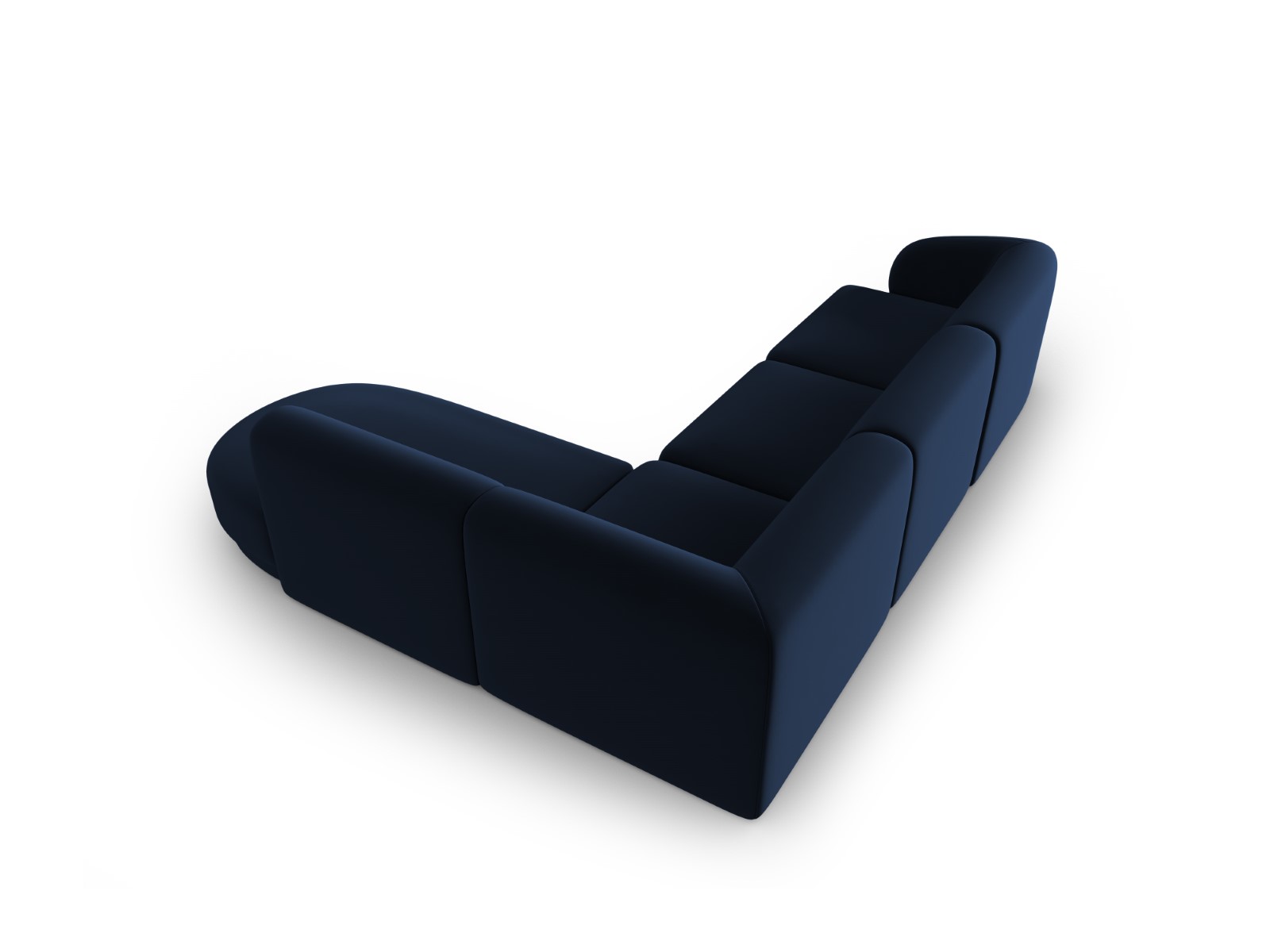 Lionel - Canapé velours Bleu - Vue supplémentaire 2