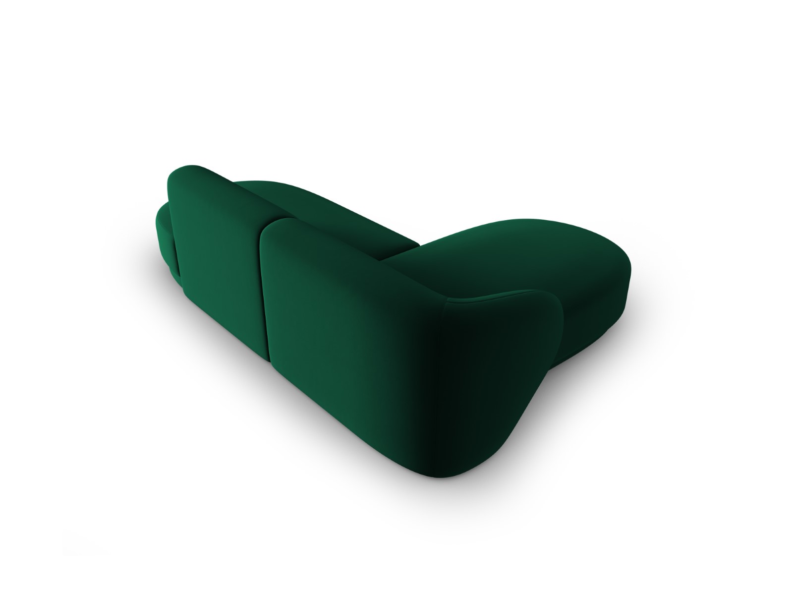 Lionel - Canapé velours Vert - Vue supplémentaire 2