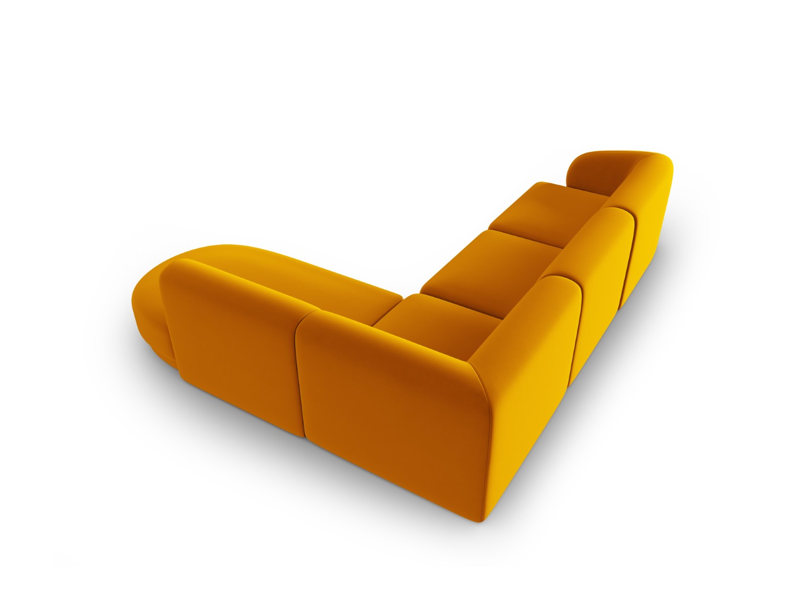 Lionel - Canapé velours Jaune - Vue supplémentaire 2