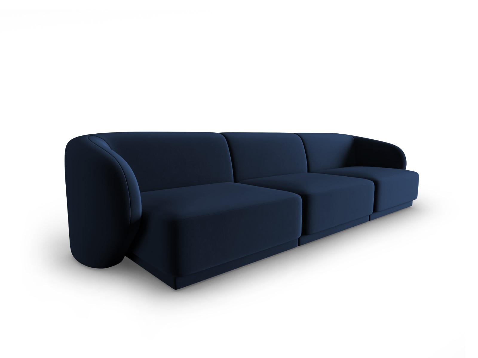 Lionel - Canapé velours Bleu - Vue supplémentaire 2