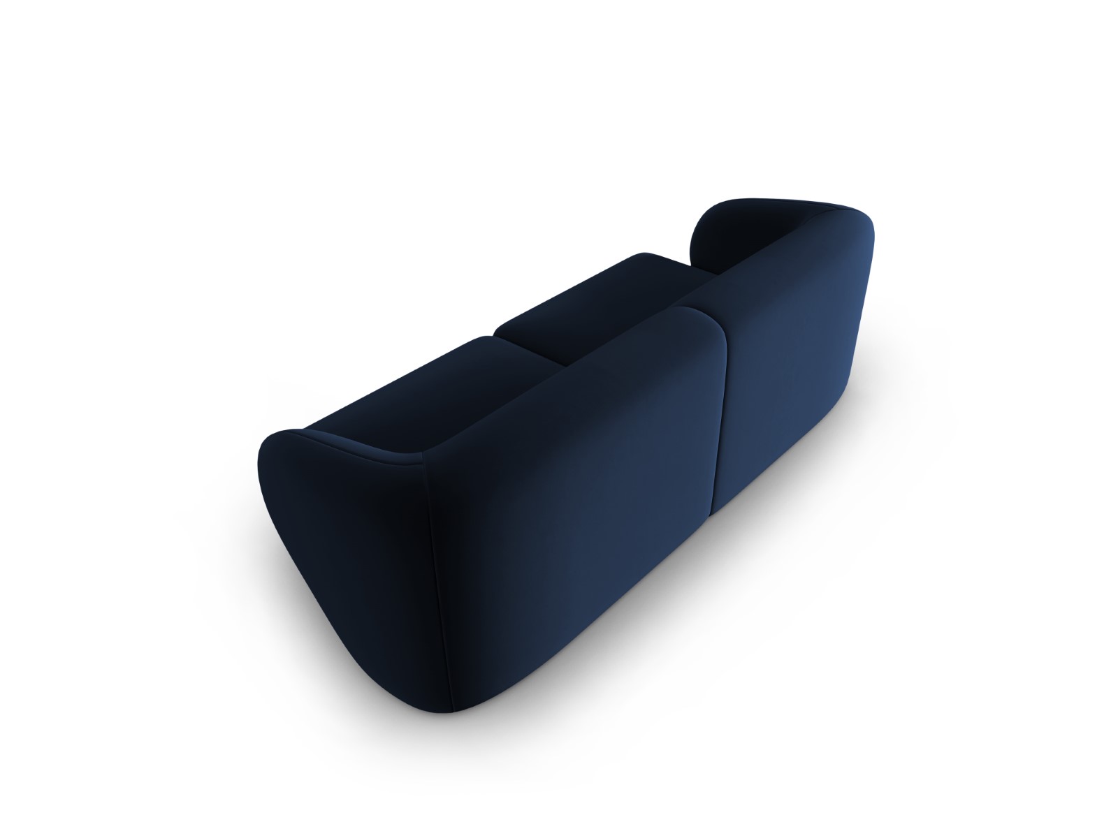 Lionel - Canapé velours Bleu - Vue supplémentaire 2