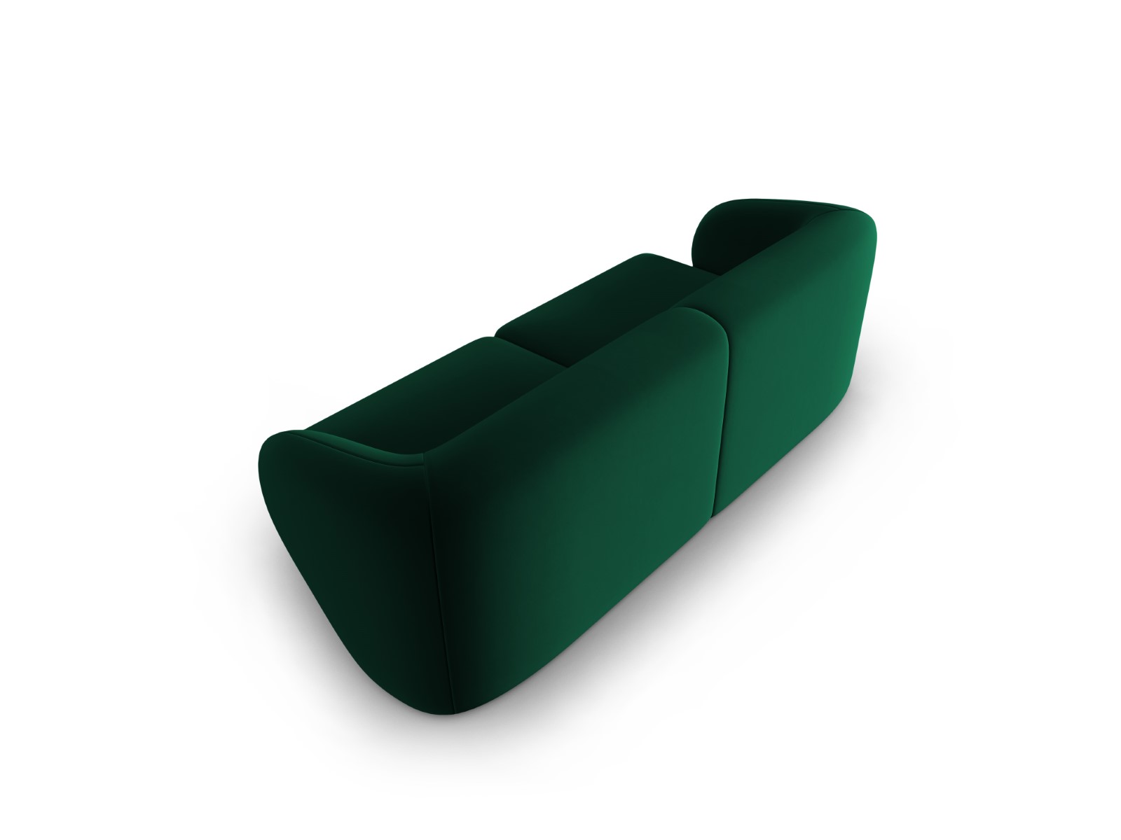 Lionel - Canapé velours Vert - Vue supplémentaire 2