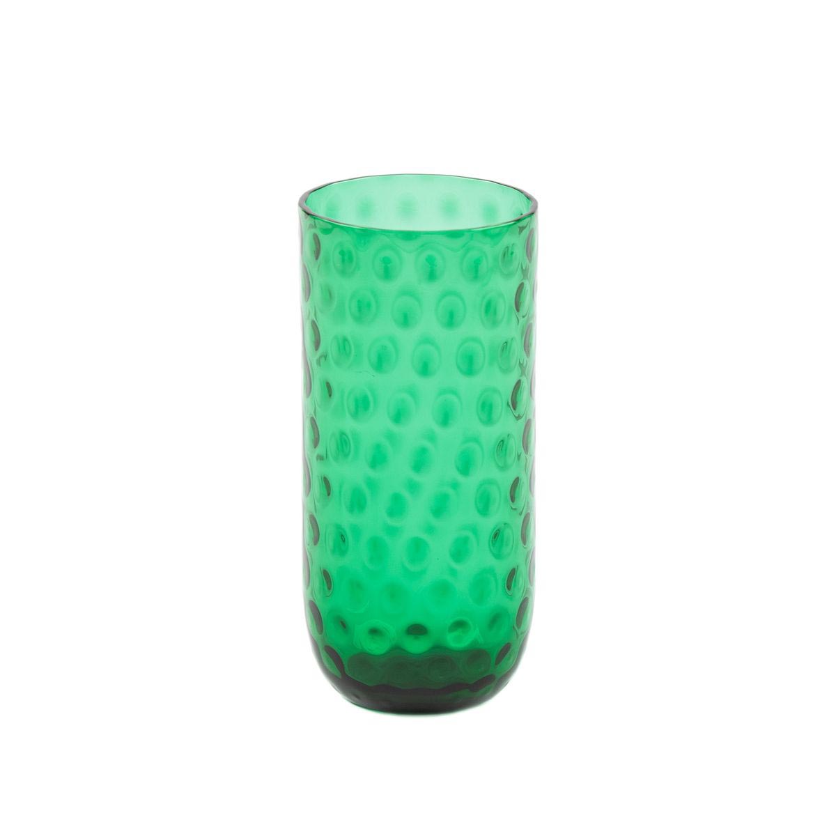 verre à eau en verre vert h15xd7cm