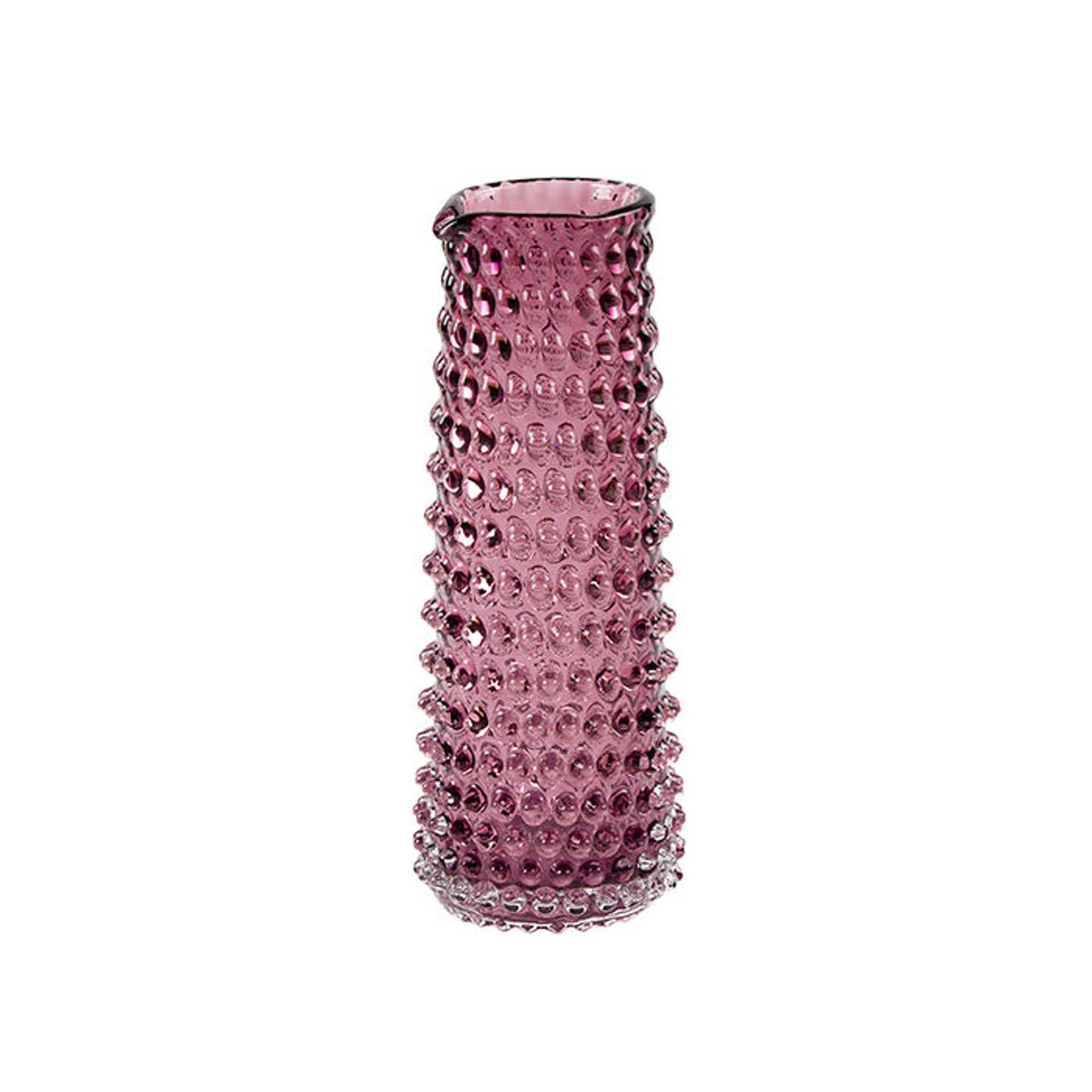 carafe en verre violet h27xd10cm