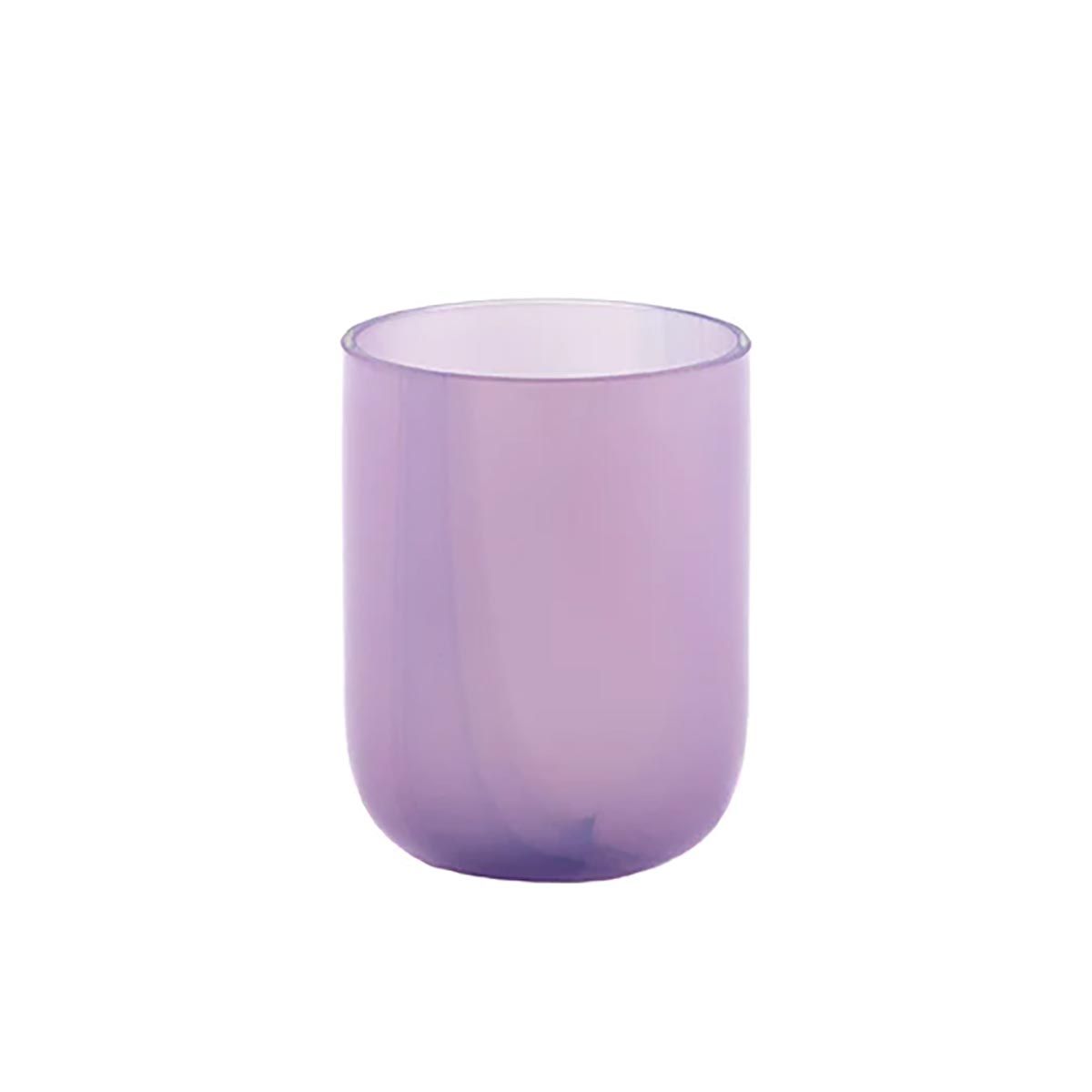 Verre à eau en verre violet H9xD7cm