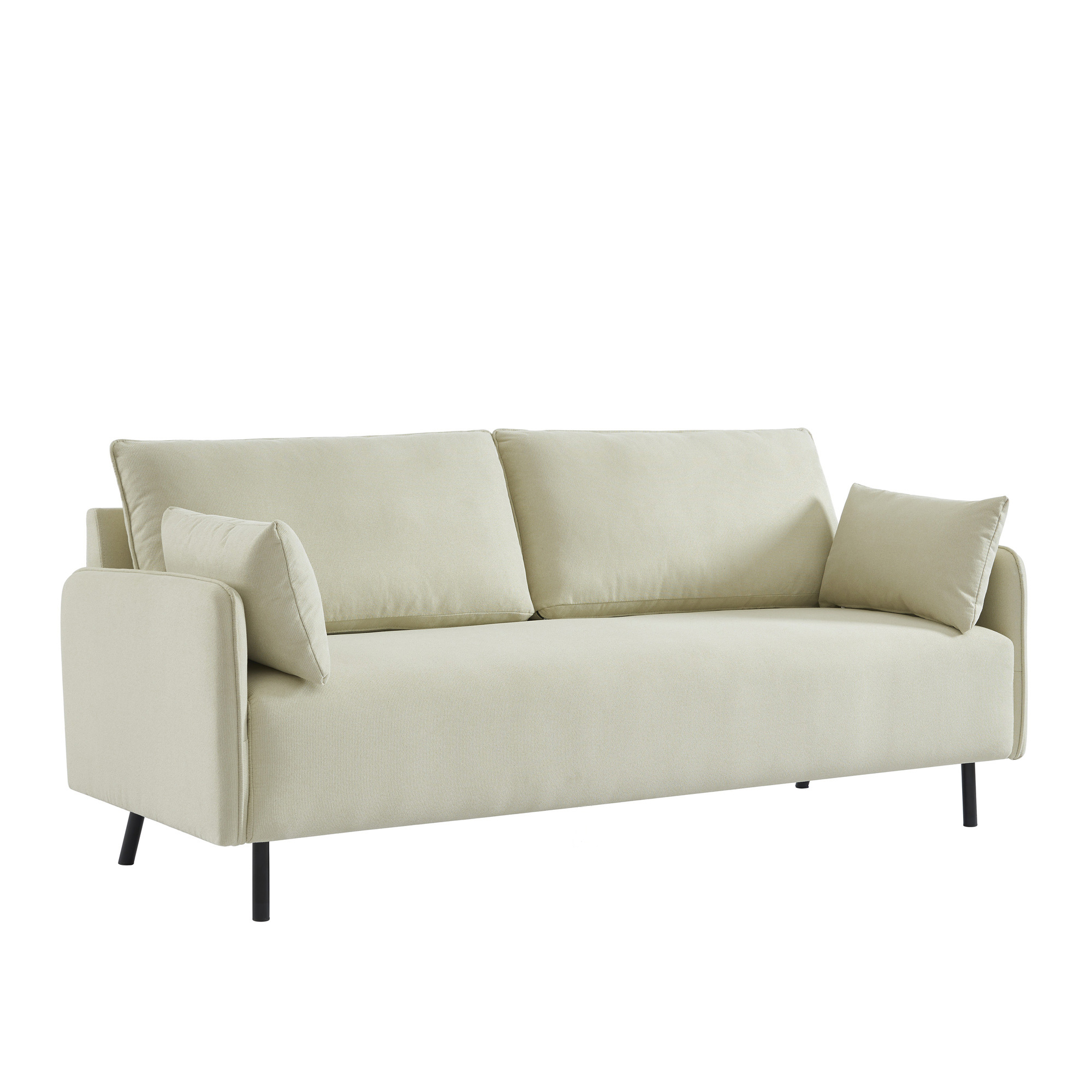 gabin - Canapé tissu chiné Beige - Vue supplémentaire 2
