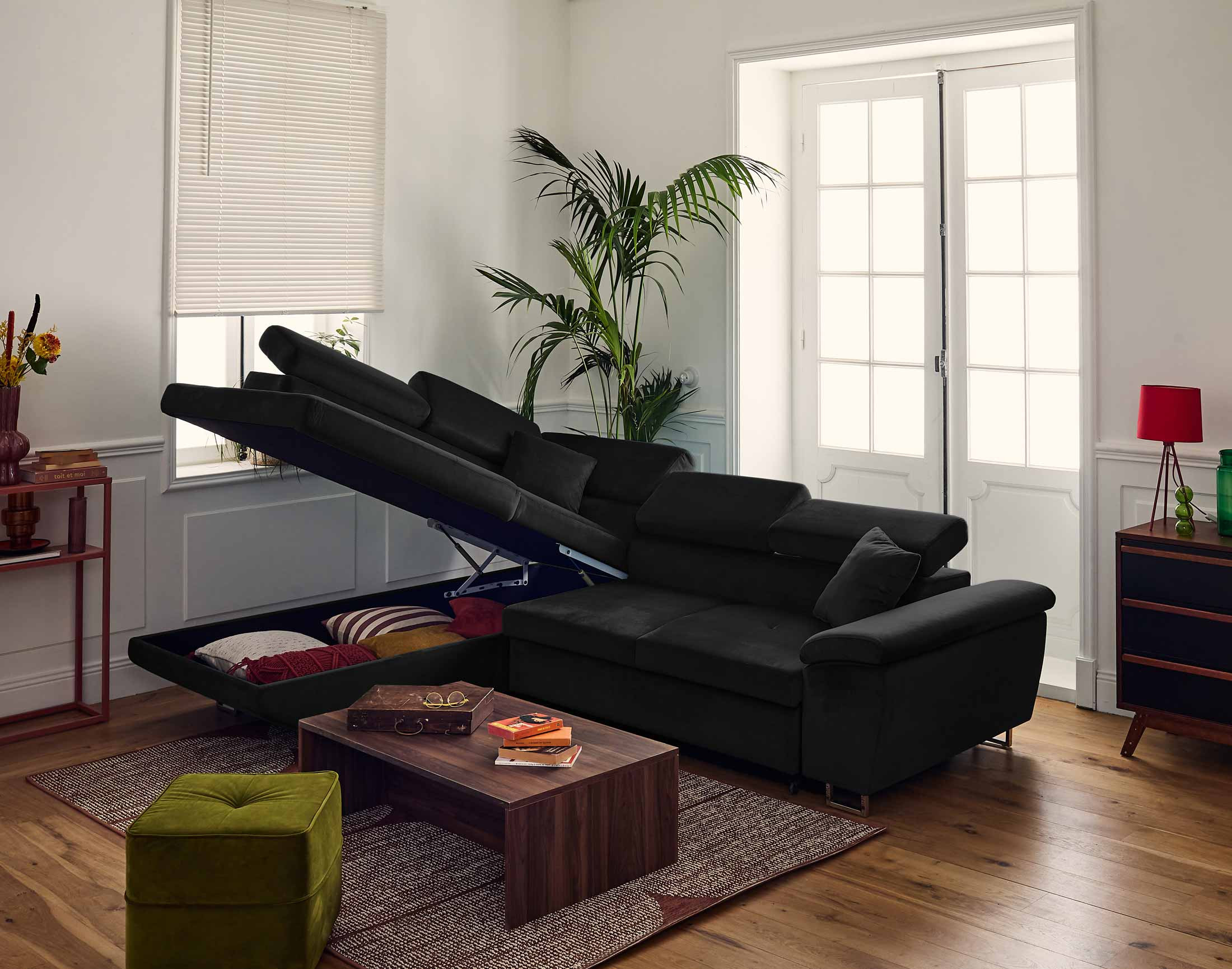 dimas - Canapé Noir - Vue supplémentaire 2