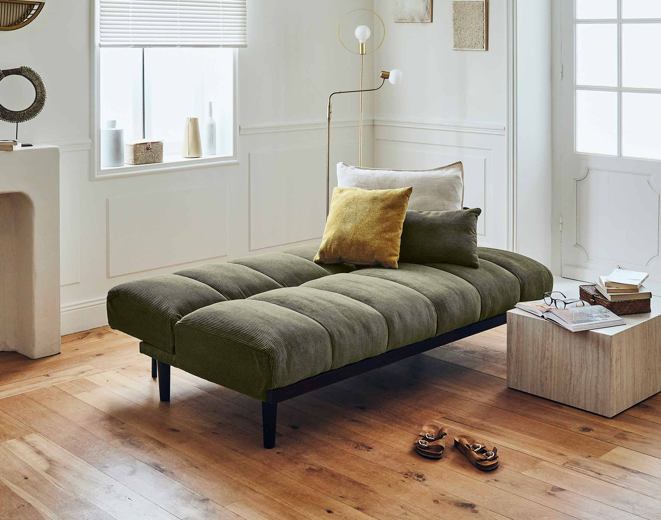 samarra - Canapé velours côtelé Vert - Vue supplémentaire 2