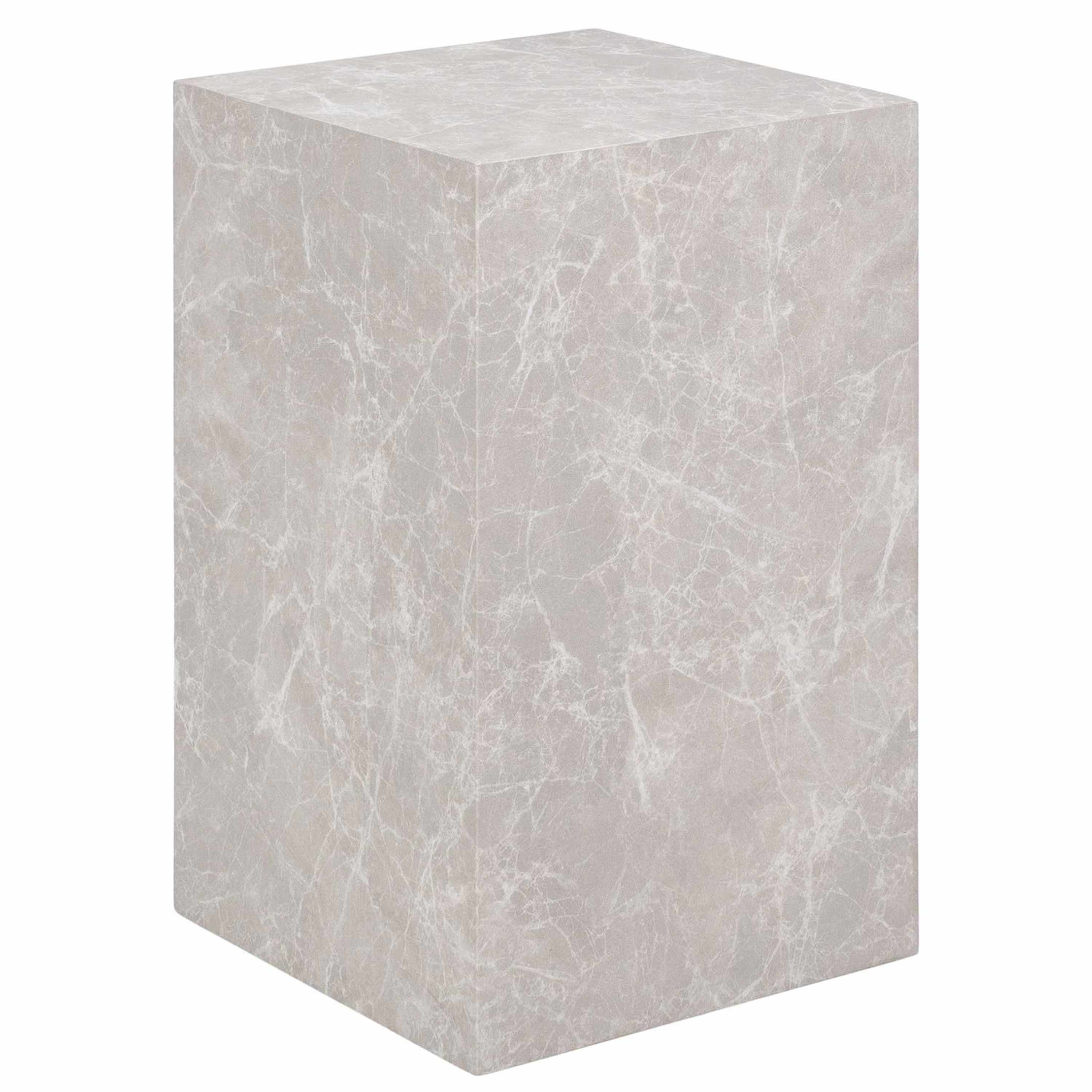 Table basse style contemporain 30 cm beige