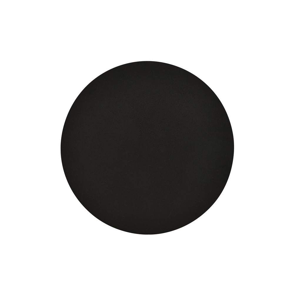 applique circulaire noire avec 2 points lumineux