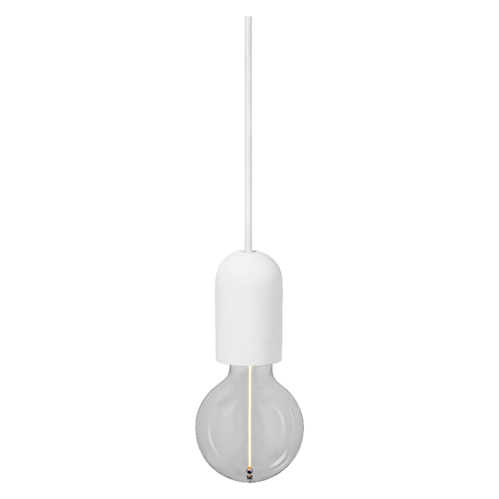 Suspension en acier blanc, 163cm