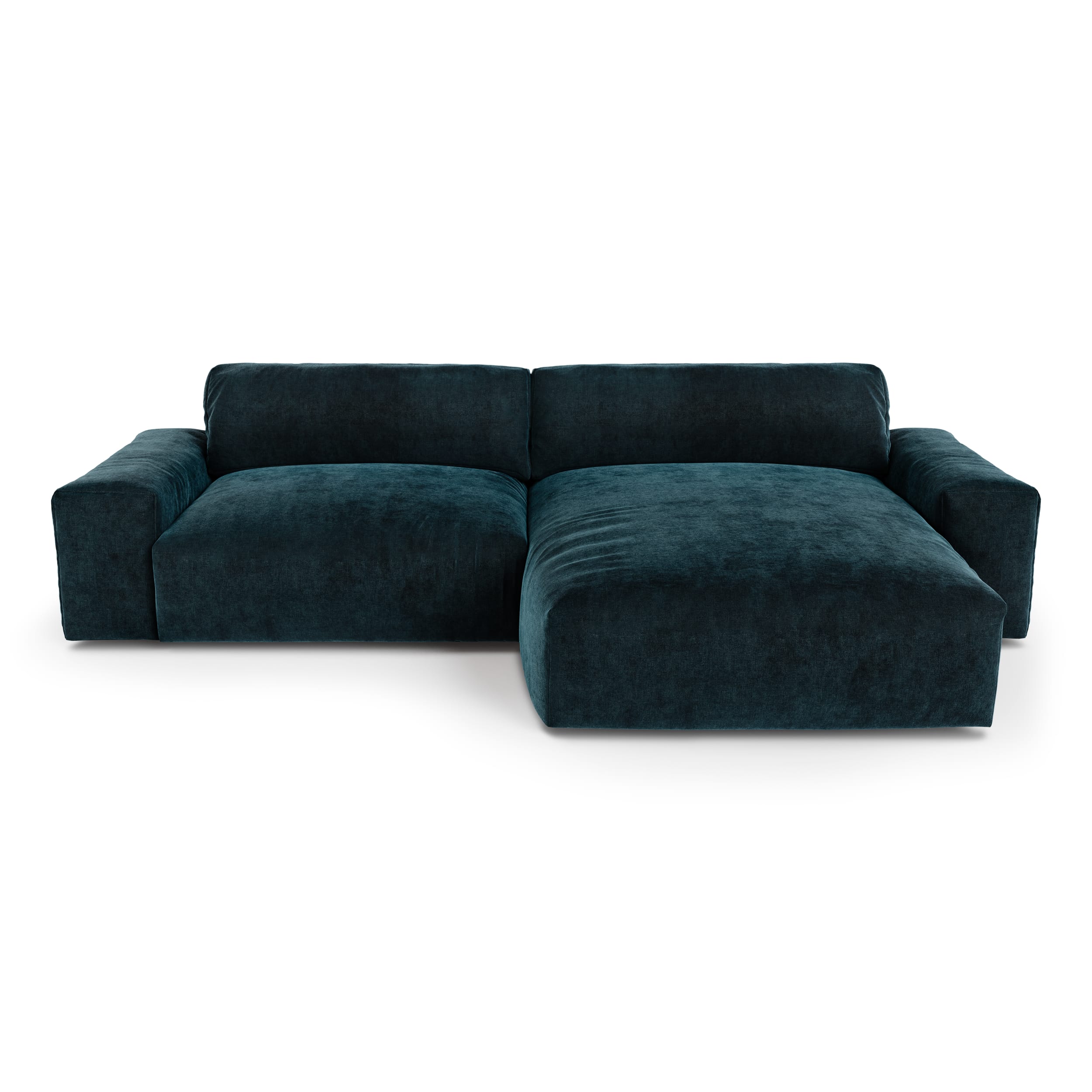 Canapé d'angle Bleu Tissu Confort Promotion