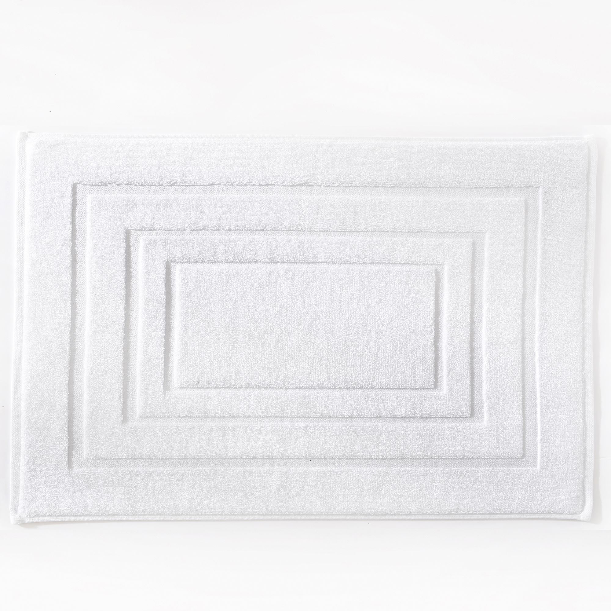 tapis de bain 60x100 blanc en coton 900 g/m²
