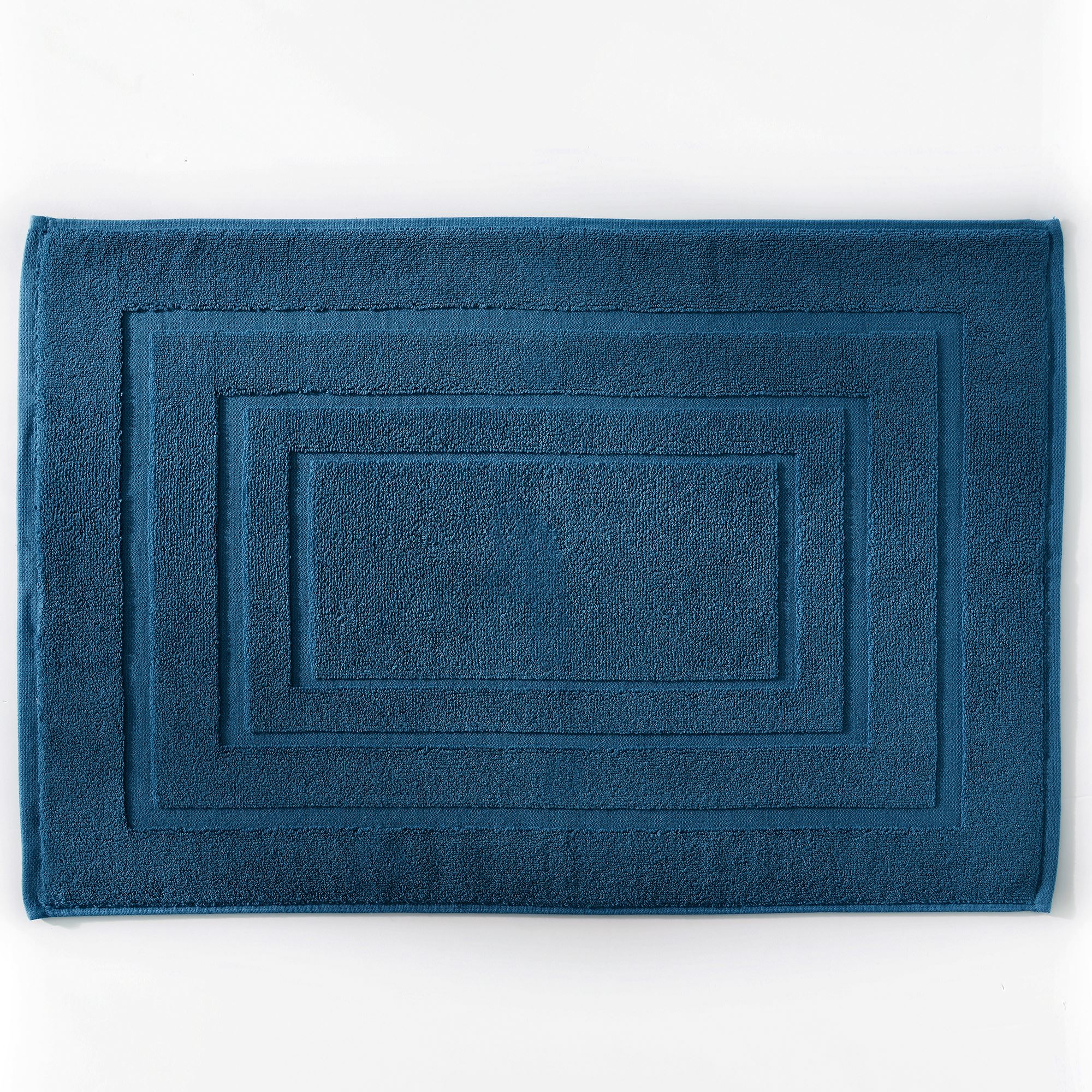 tapis de bain 50x75 bleu pacifique en coton 900 g/m²