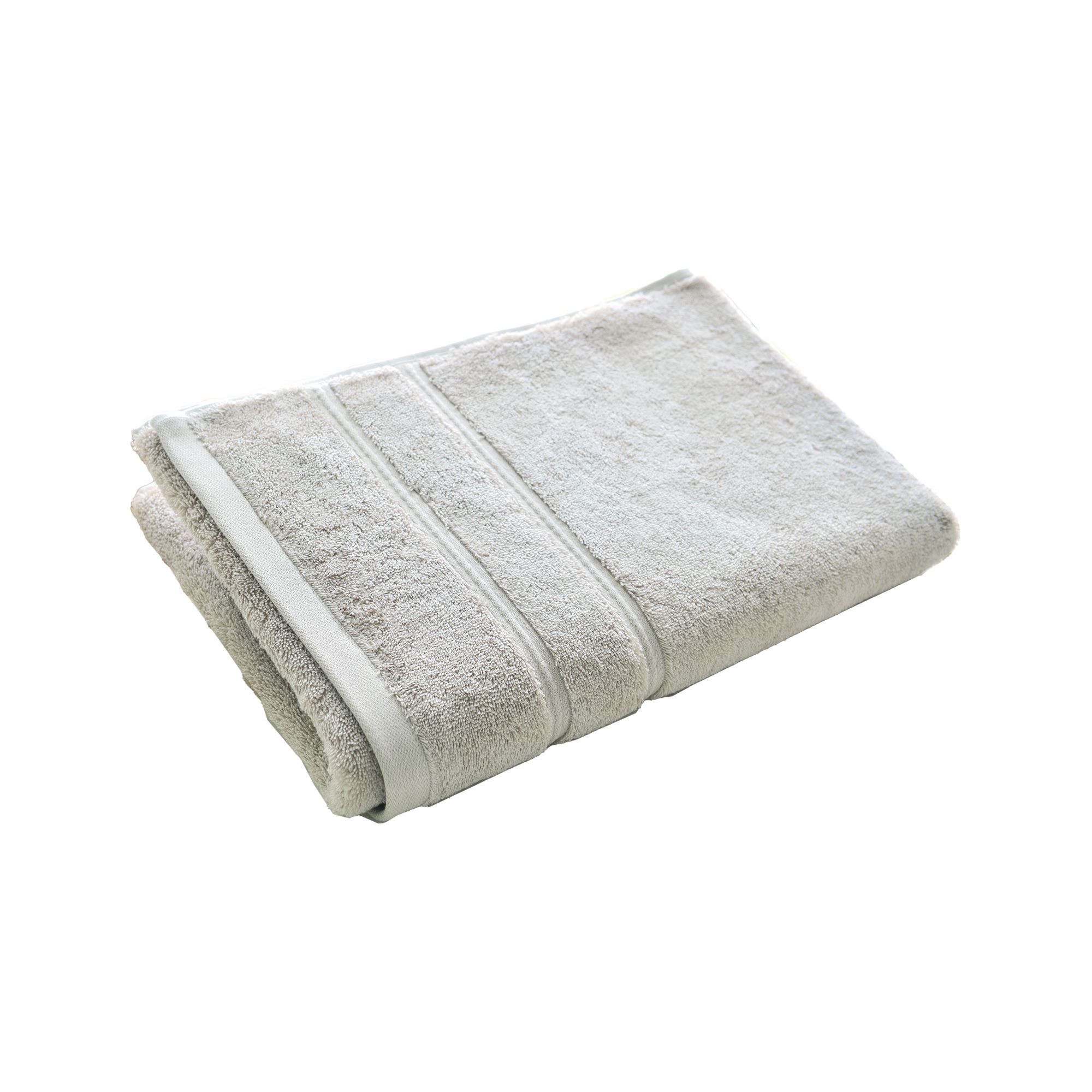 serviette de toilette 50x100 gris brume en coton