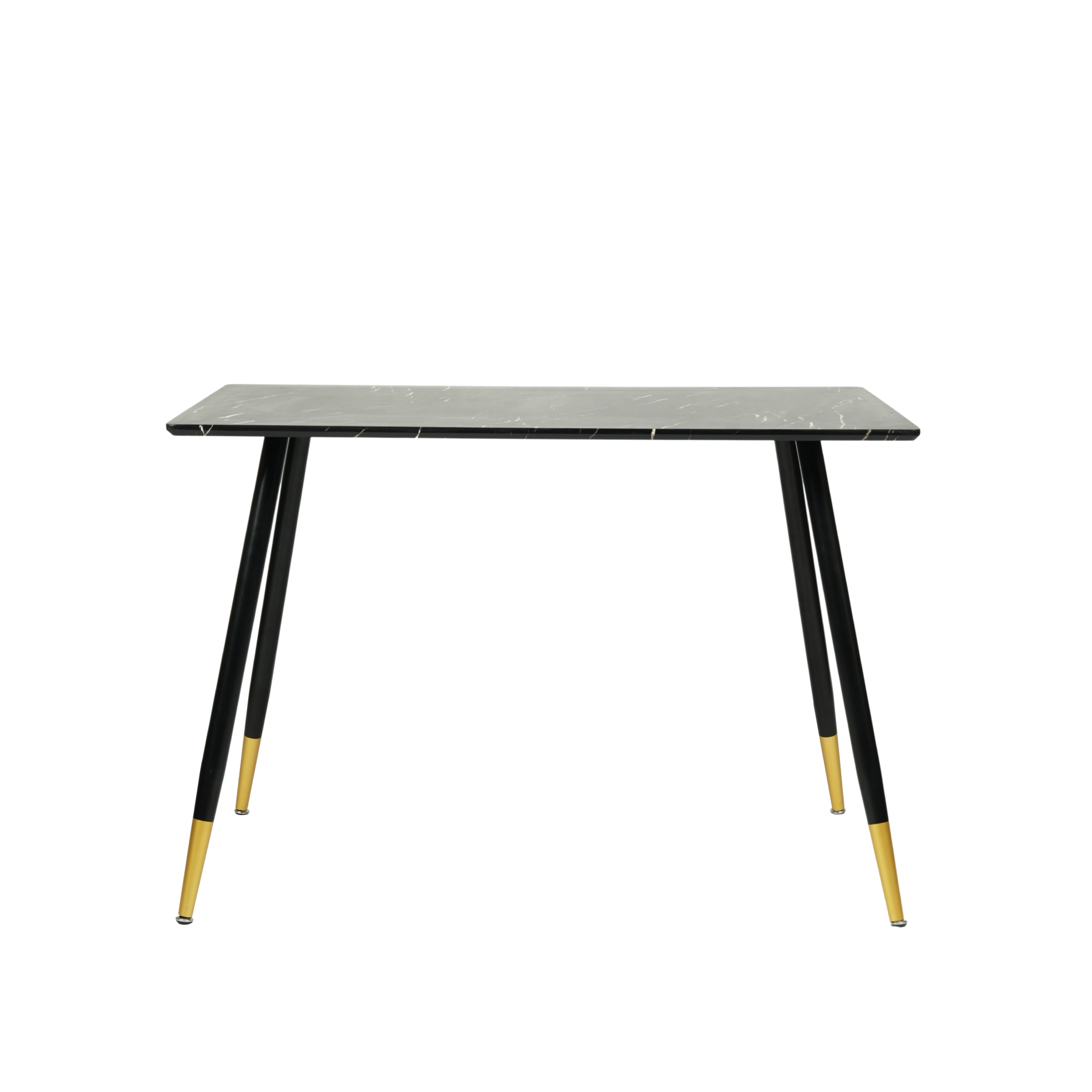 table de salle à manger rectangulaire effet marbre scandinave 110x70