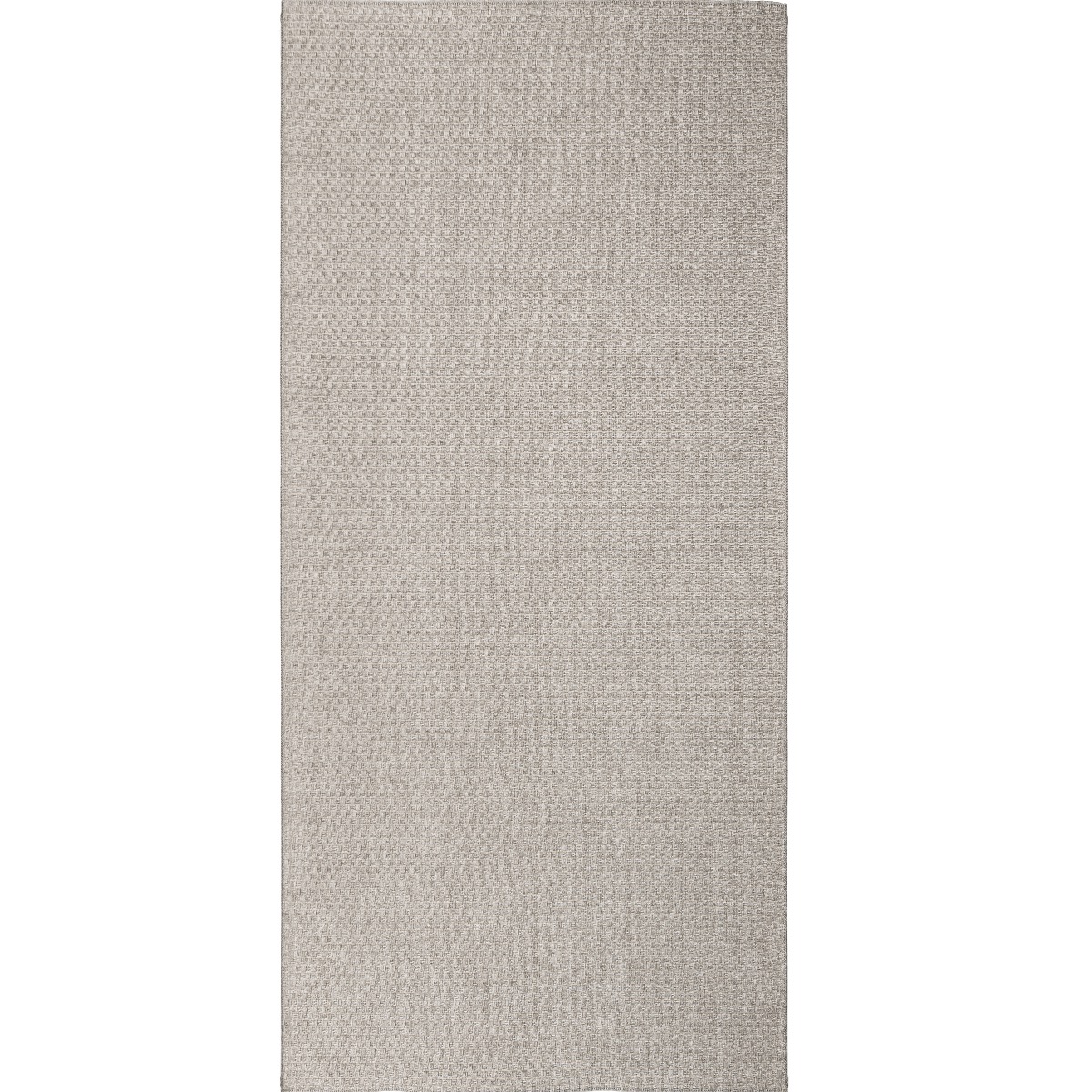 Tapis de couloir extérieur/intérieur aspect jute gris 80x150