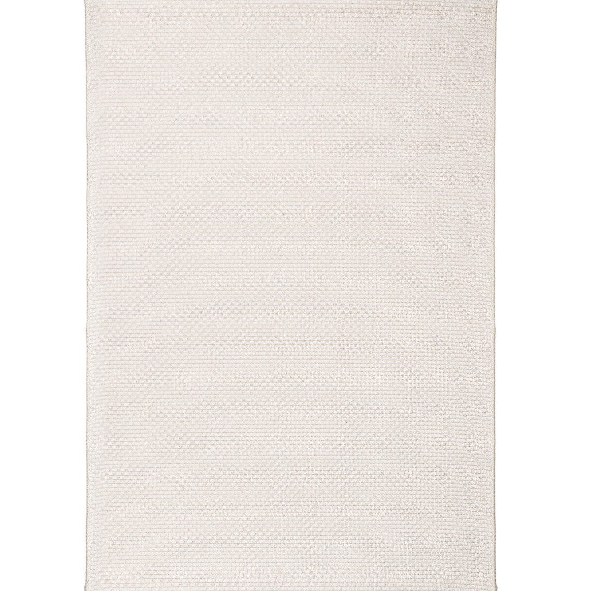 Tapis d'extérieur/interieur aspect jute blanc 160x230